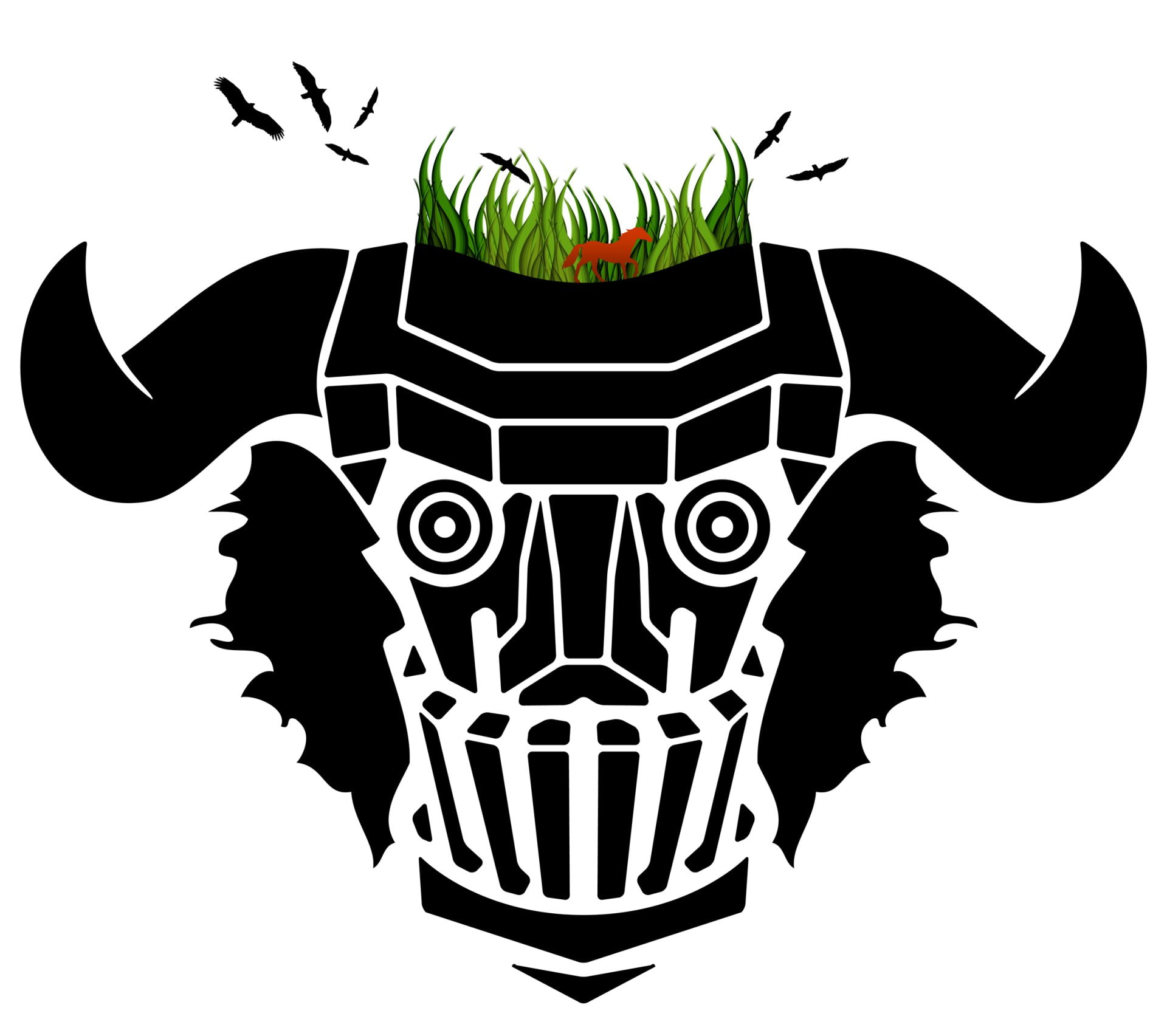 Horse, illustration, mask, Video Game, 1080P, Shadow Of The Colossus, Grass, Monster, HD Wallpaper
