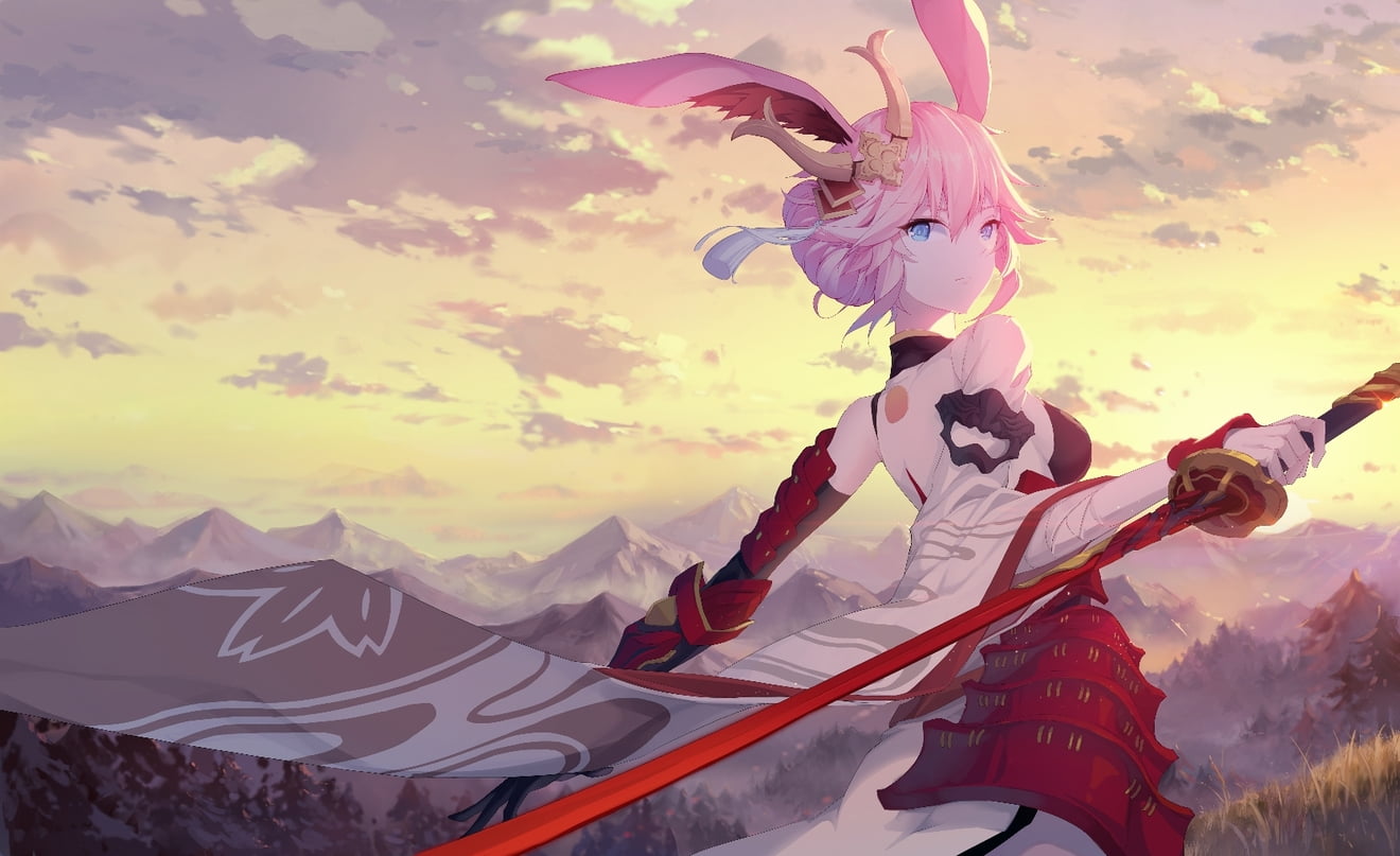 anime girls, 八重樱, digital art, digital, artwork, 720P, portrait display, vertical, 2D, anime, Yae Sakura, HD Wallpaper