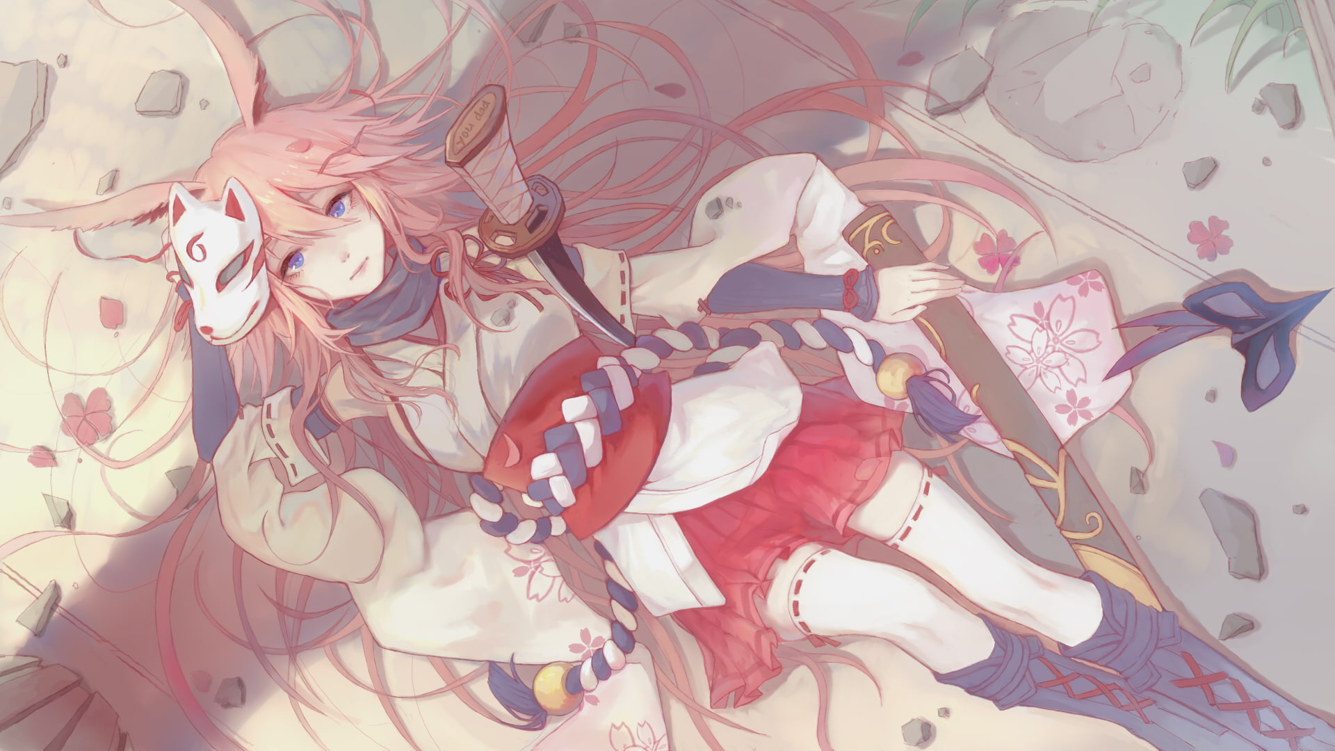 textile, bed, floral pattern, anime girls, close-up, variation, choice, day, art and craft, still life, Honkai Impact, backgrounds, pattern, animal representation, HD Wallpaper