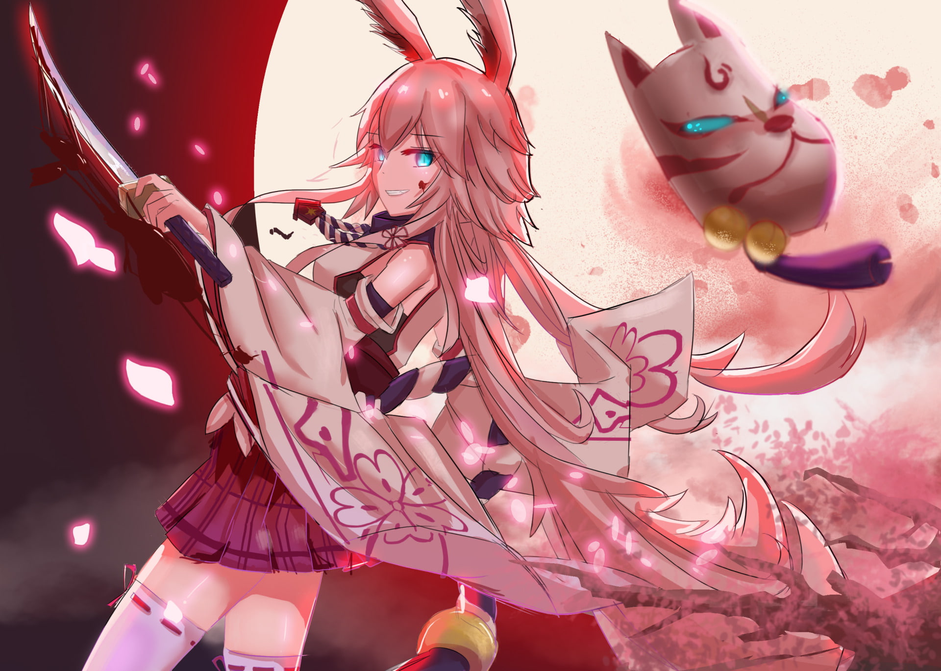 creativity, art and craft, Yae Sakura (Benghuai Xueyuan), no people, multi colored, pink color, 1080P, nature, choice, indoors, human representation, close-up, HD Wallpaper