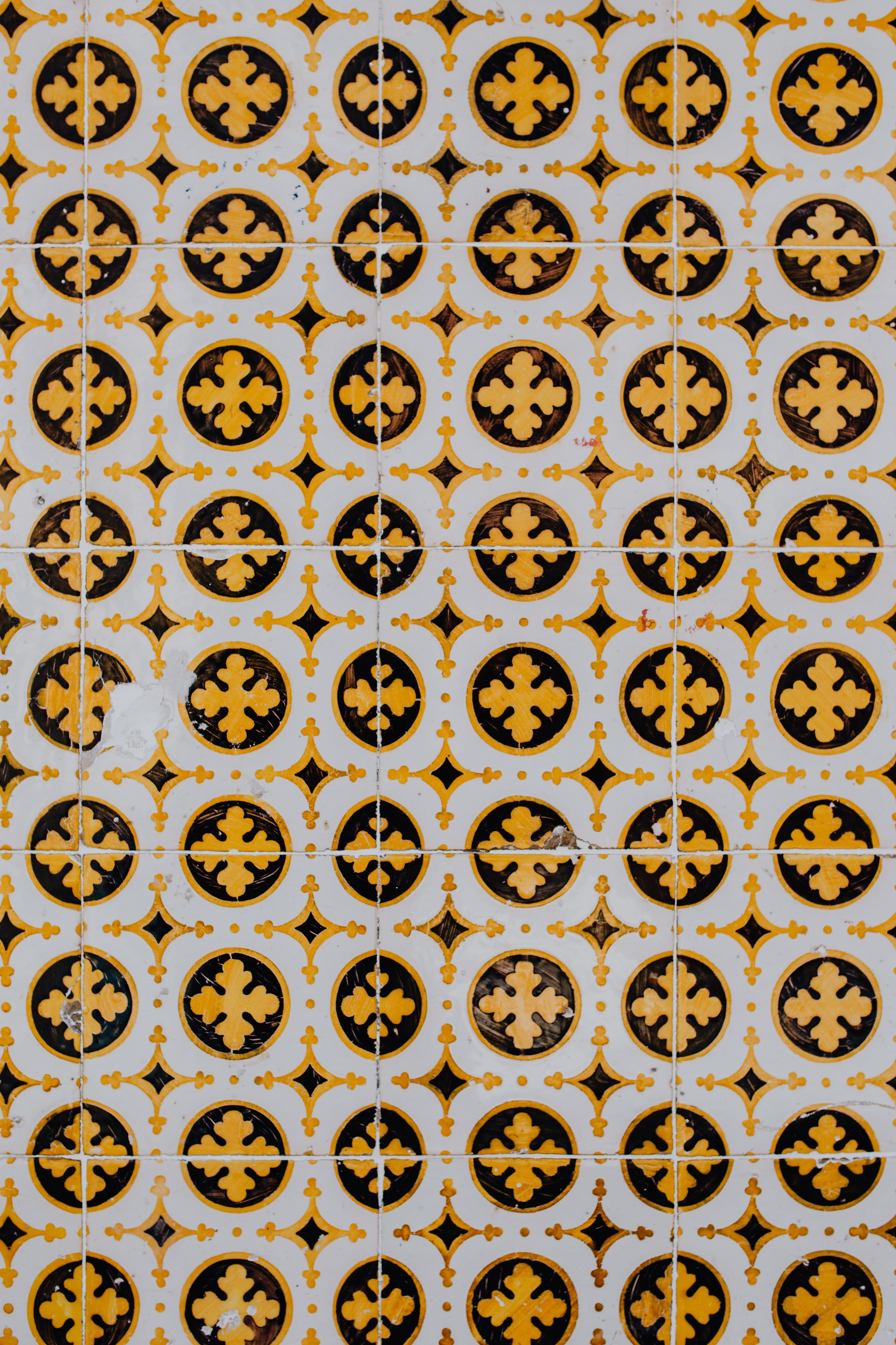 backgrounds, portugal, creativity, 5K, wall, arrangement, azulejos, pattern, architecture, tile, portuguese, lisbon, full frame, old, in a row, design, Phone HD Wallpaper
