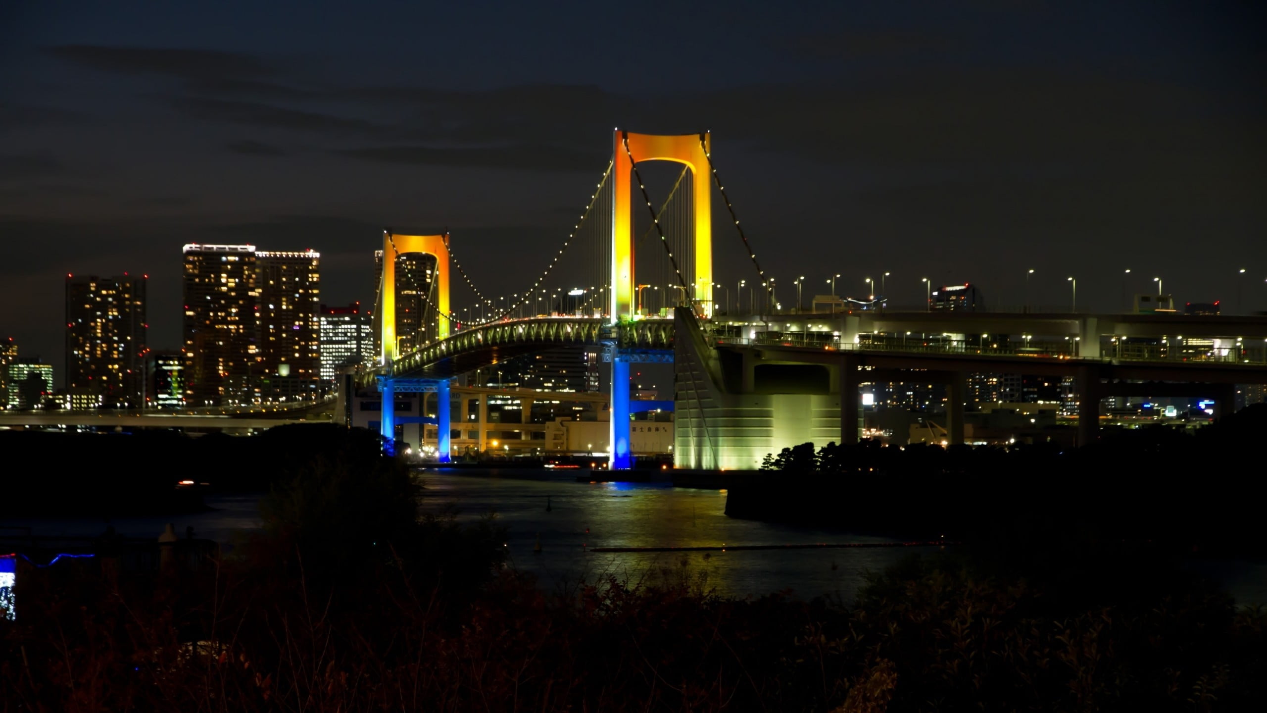 travel destinations, bay, sky, cityscape, bridge - man made structure, brown, 2K, transportation, connection, no people, river, modern, building exterior, HD Wallpaper