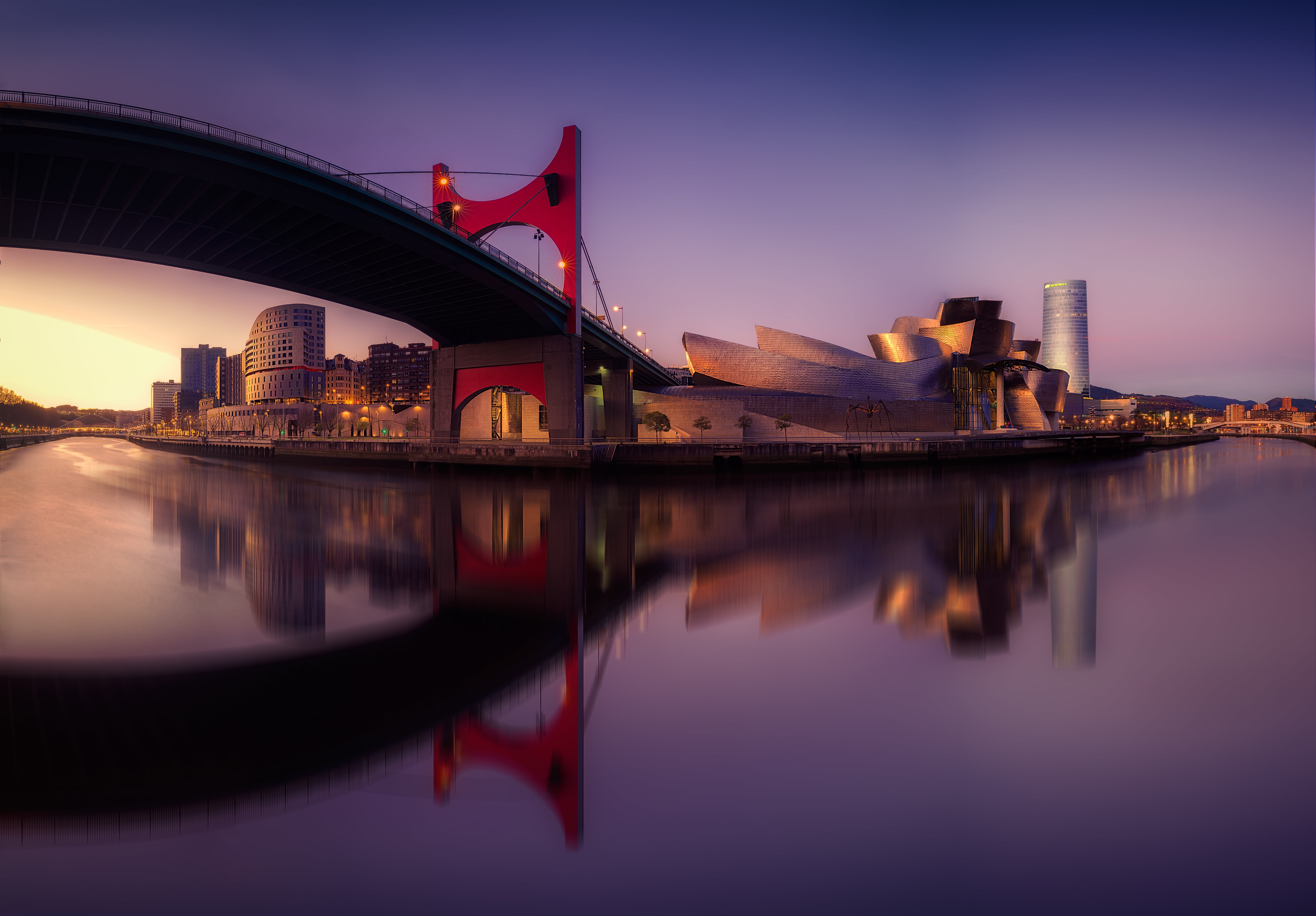 Spain, Pais Vasco, museo Guggenhein, Bilbao, 5K, HD Wallpaper