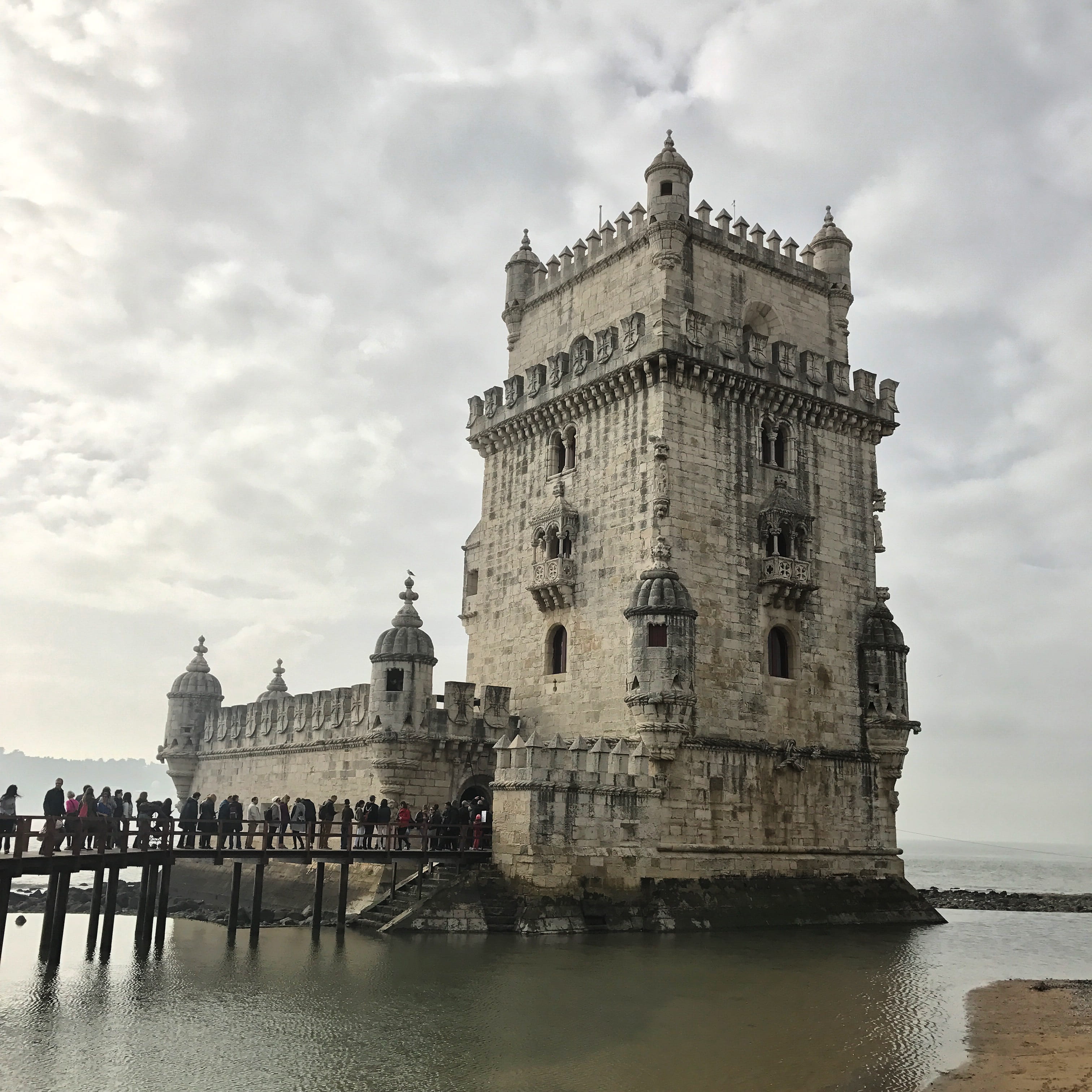 2K, the past, tourism, outdoors, building exterior, nature, belem tower, history, waterfront, sky, lisbon, water, incidental people, travel, cloud - sky, Phone HD Wallpaper