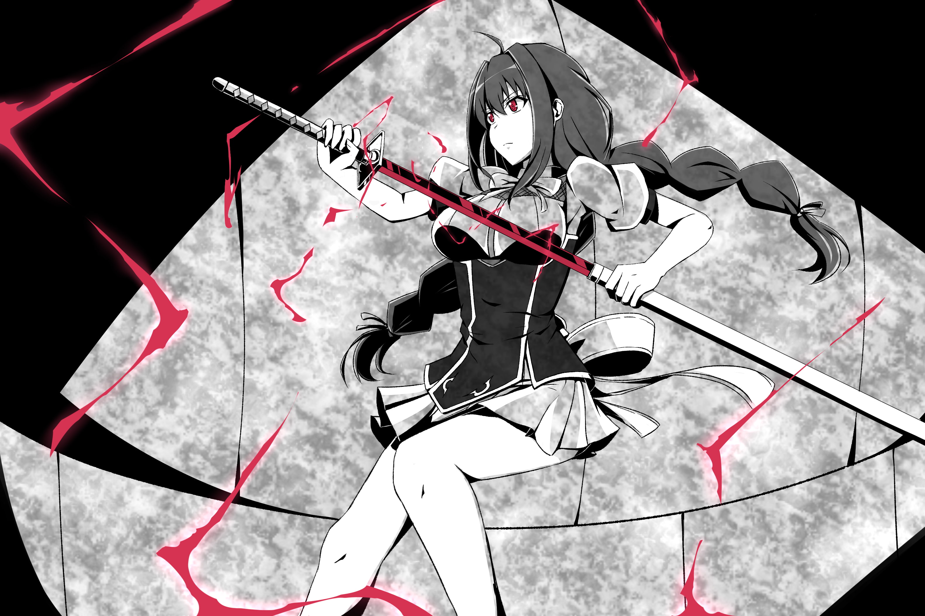 2K, Chivalry of a Failed Knight, Anime, Tohka Todo, HD Wallpaper