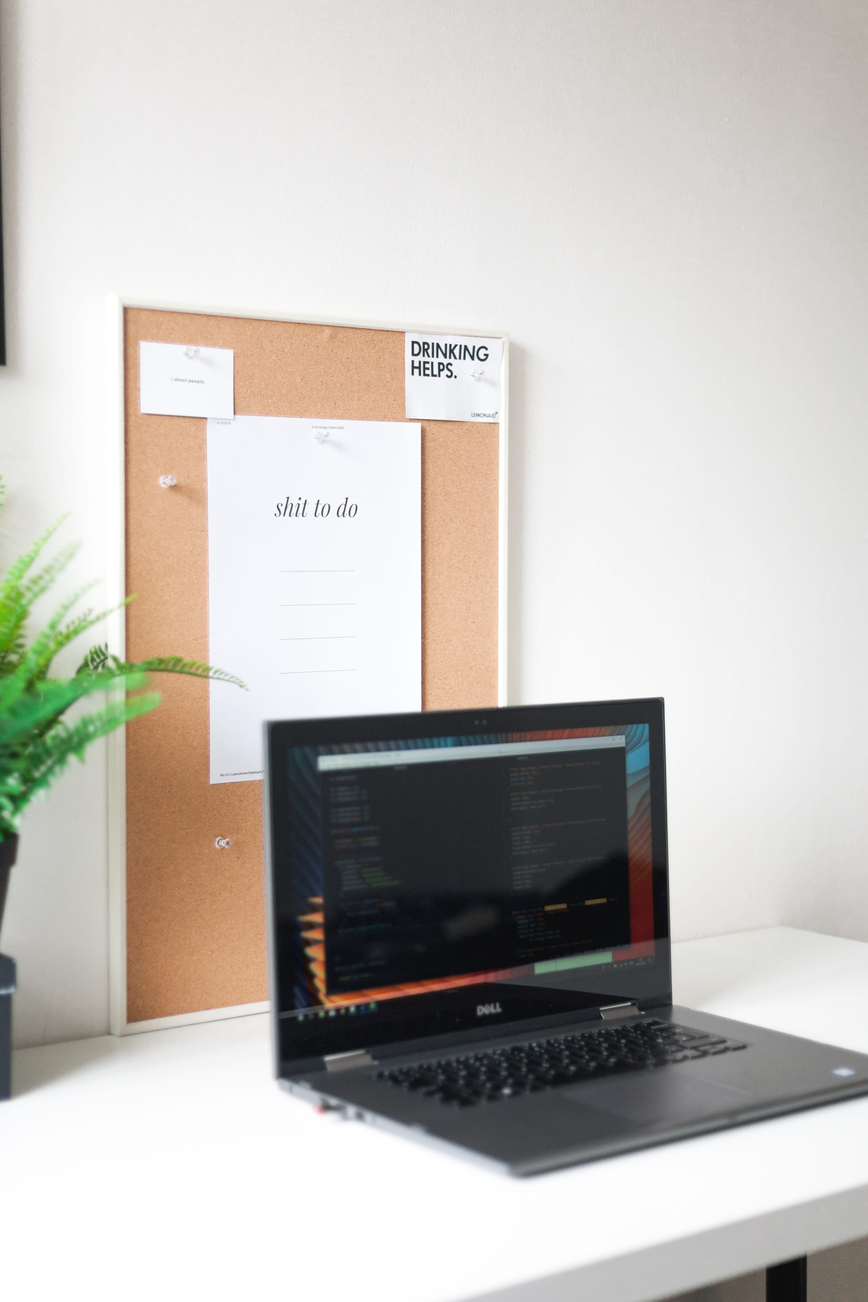 desk, technology, busy, workstation, plant, wireless technology, table, potted plant, business, white, list, furniture, office, western script, box, internet, Phone HD Wallpaper