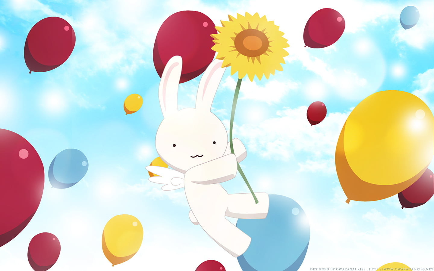 720P, happiness, large group of objects, decoration, yellow, outdoors, no people, multi colored, balloon, event, cheerful, Hanato Kobato, nature, celebration, HD Wallpaper