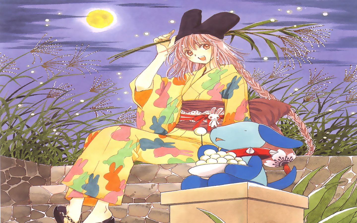 creativity, day, art and craft, representation, outdoors, anime girls, female likeness, CLAMP, sky, Kobato, multi colored, 720P, no people, religion, celebration, HD Wallpaper