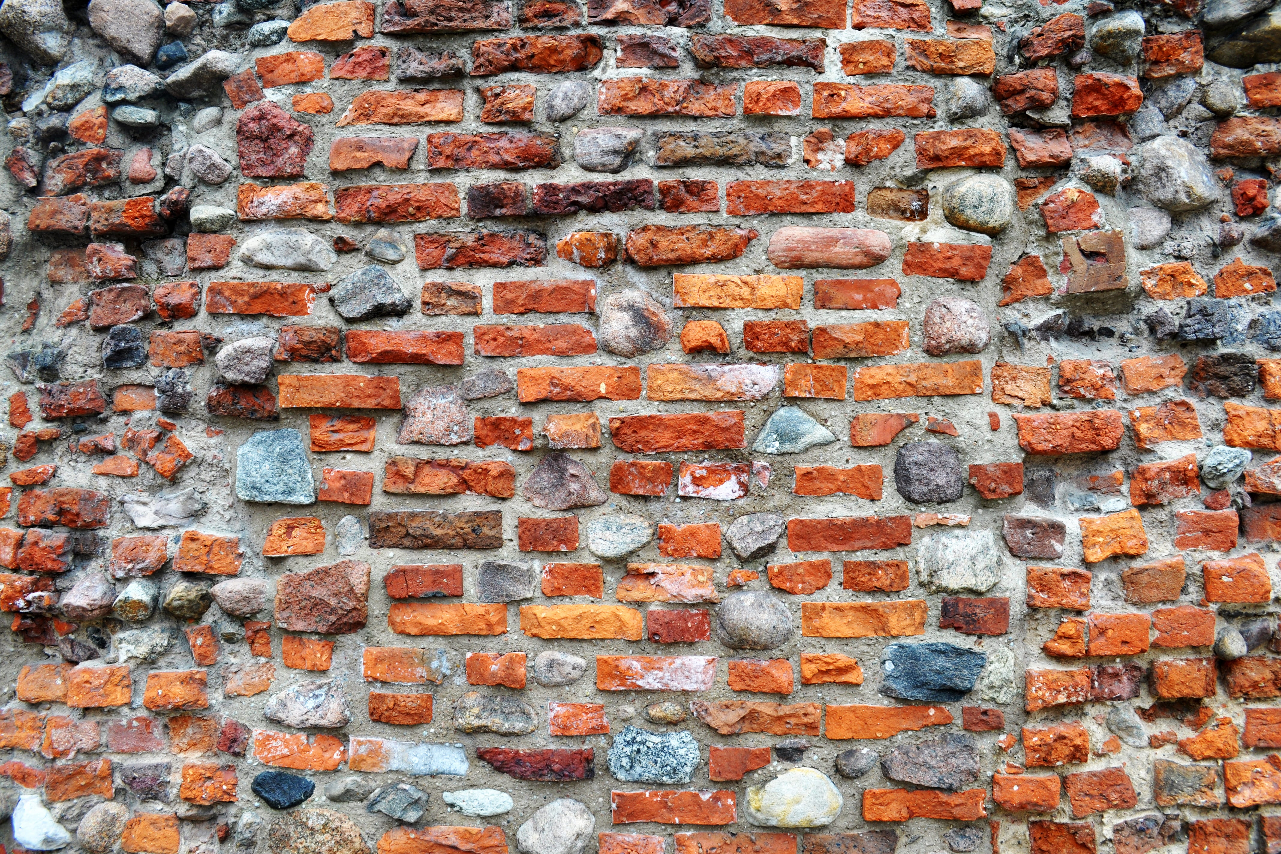 Wall, Brick, Historic, stone wall, the background, backgrounds, weathered, Old, pattern, the walls of the, architecture, close-up, brick wall, full frame, HD Wallpaper