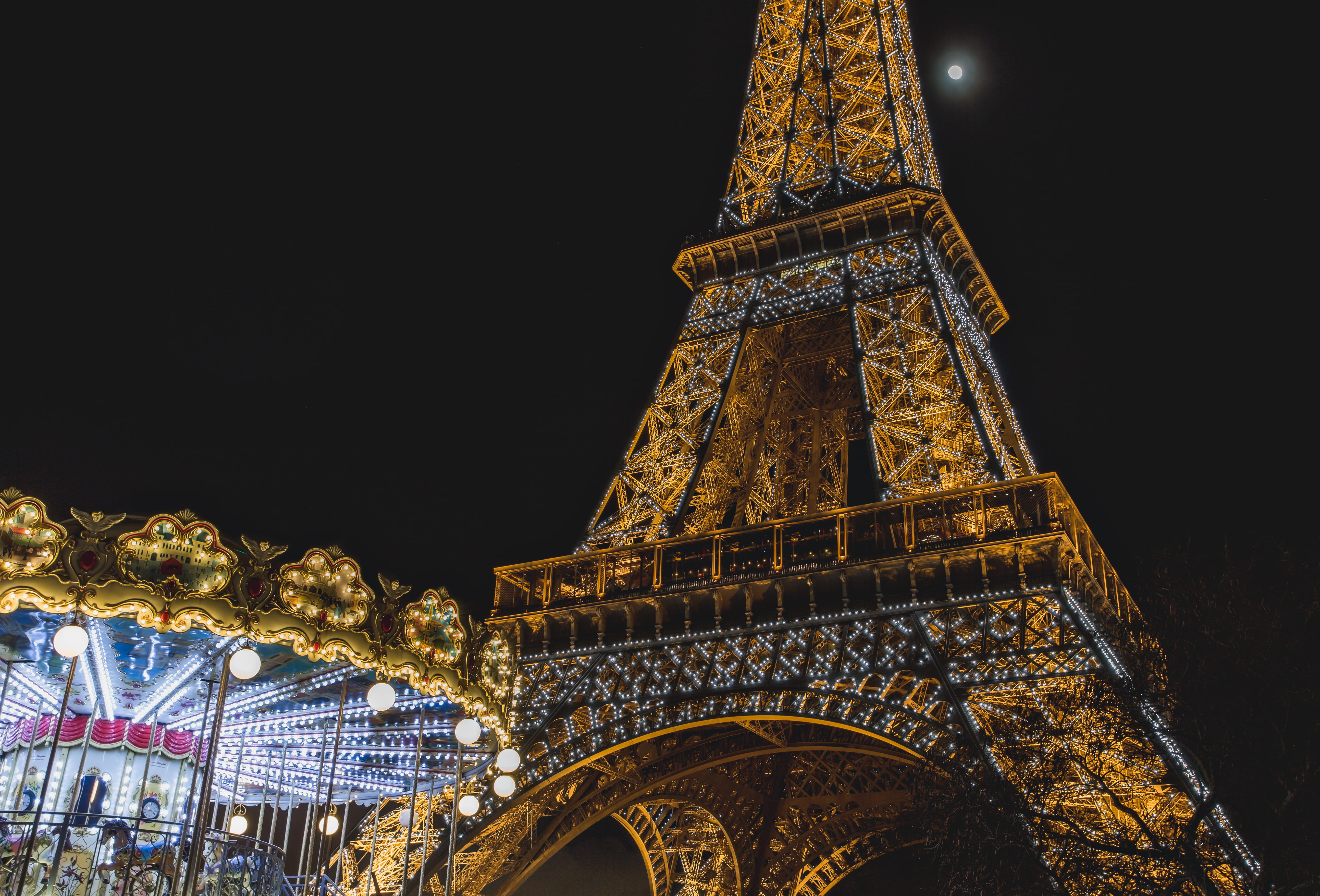 history, sky, no people, tower, travel, long exposure, paris, horsey, horse, built structure, sparkle, nature, architecture, europe, illuminated, fair, HD Wallpaper