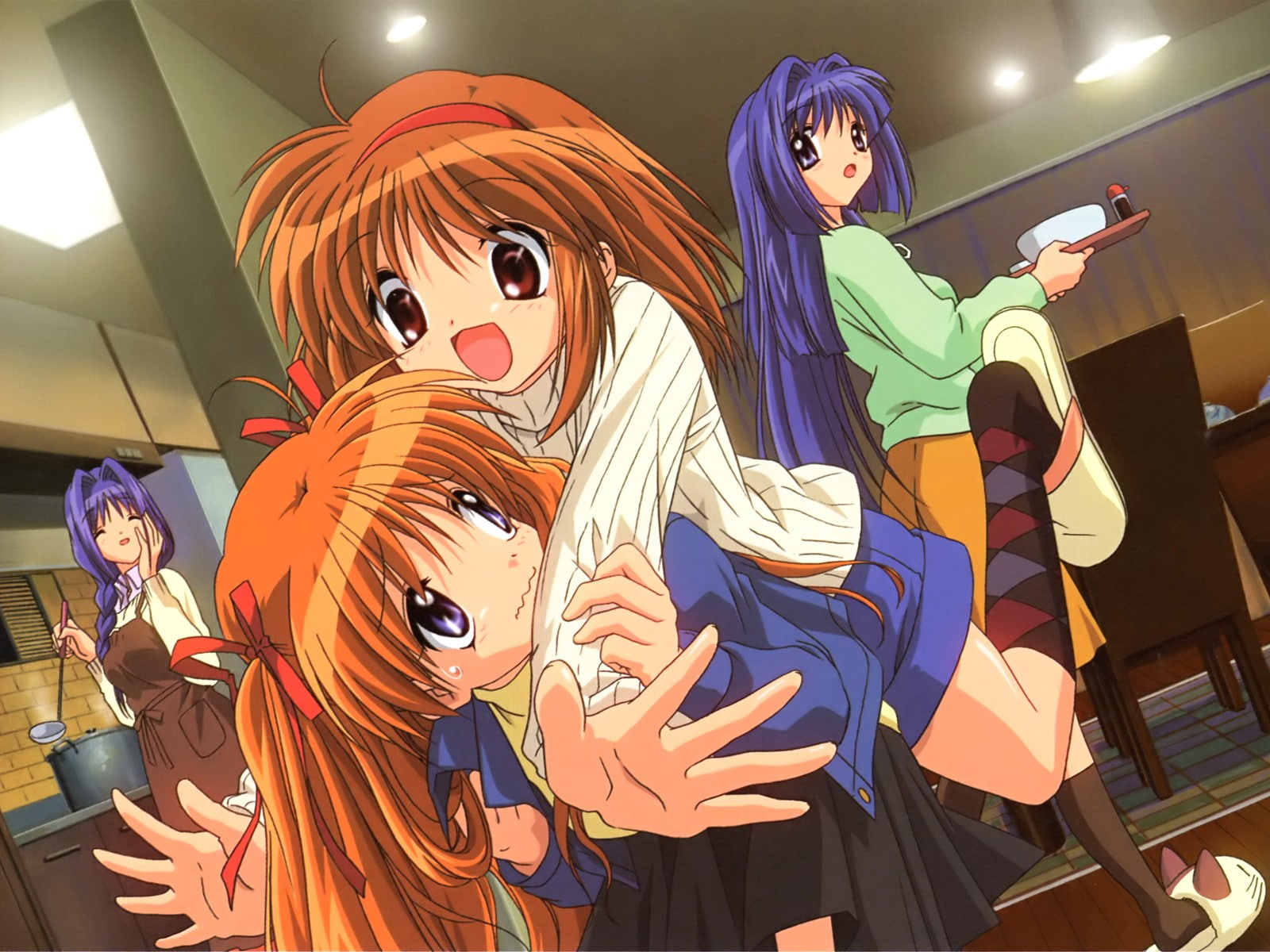 720P, anime, Kanon, anime girls, HD Wallpaper