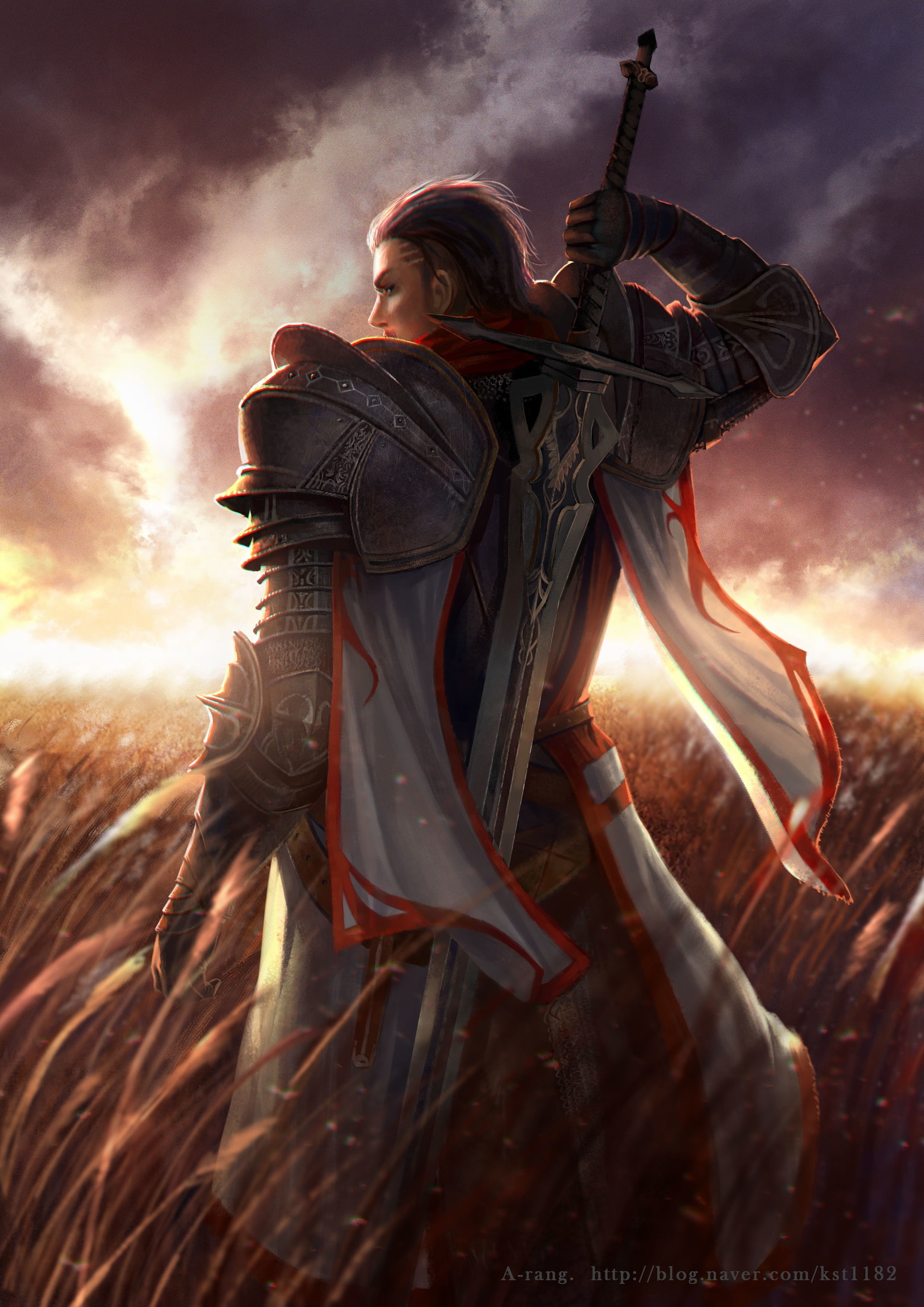 fantasy, kim(a-rang), arang, characters, taekwon, game, art, concept, drawing, painting, illustration, digital, 2K, Phone HD Wallpaper