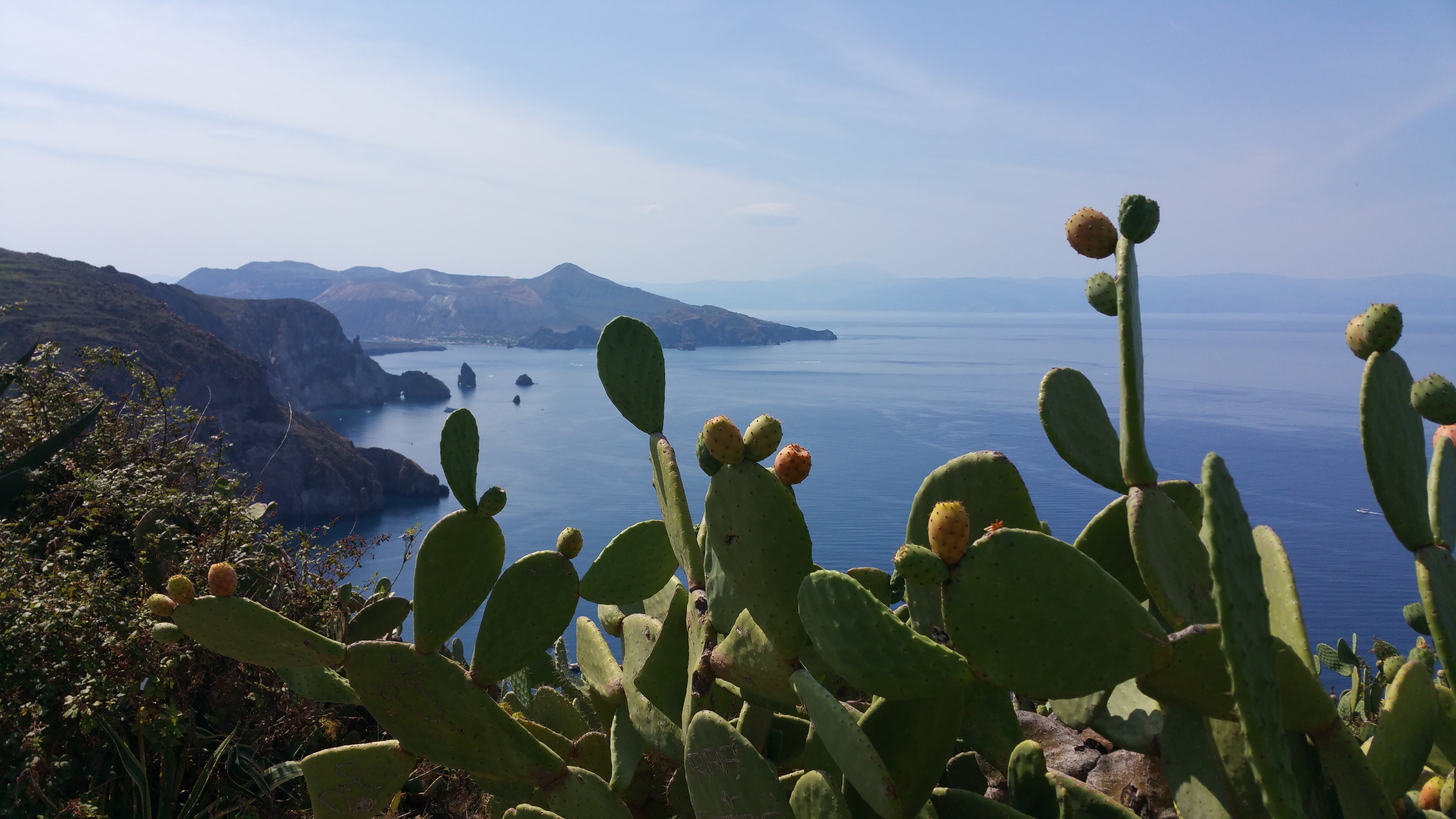 land, salina, sea, calm, no people, cactus, landscape, beauty in nature, holiday, horizon, color, surrounded, lake, succulent plant, sky, 5K, sicily, rock, HD Wallpaper