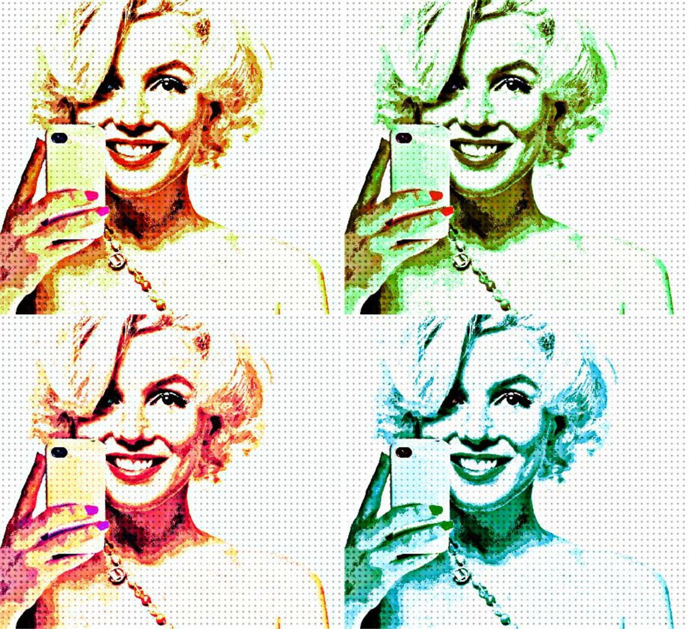 portrait, close-up, digital composite, fear, emotion, looking at camera, smiling, young women, digital art marilyn monroe popart artwork model ico icon women selfies photography, HD Wallpaper
