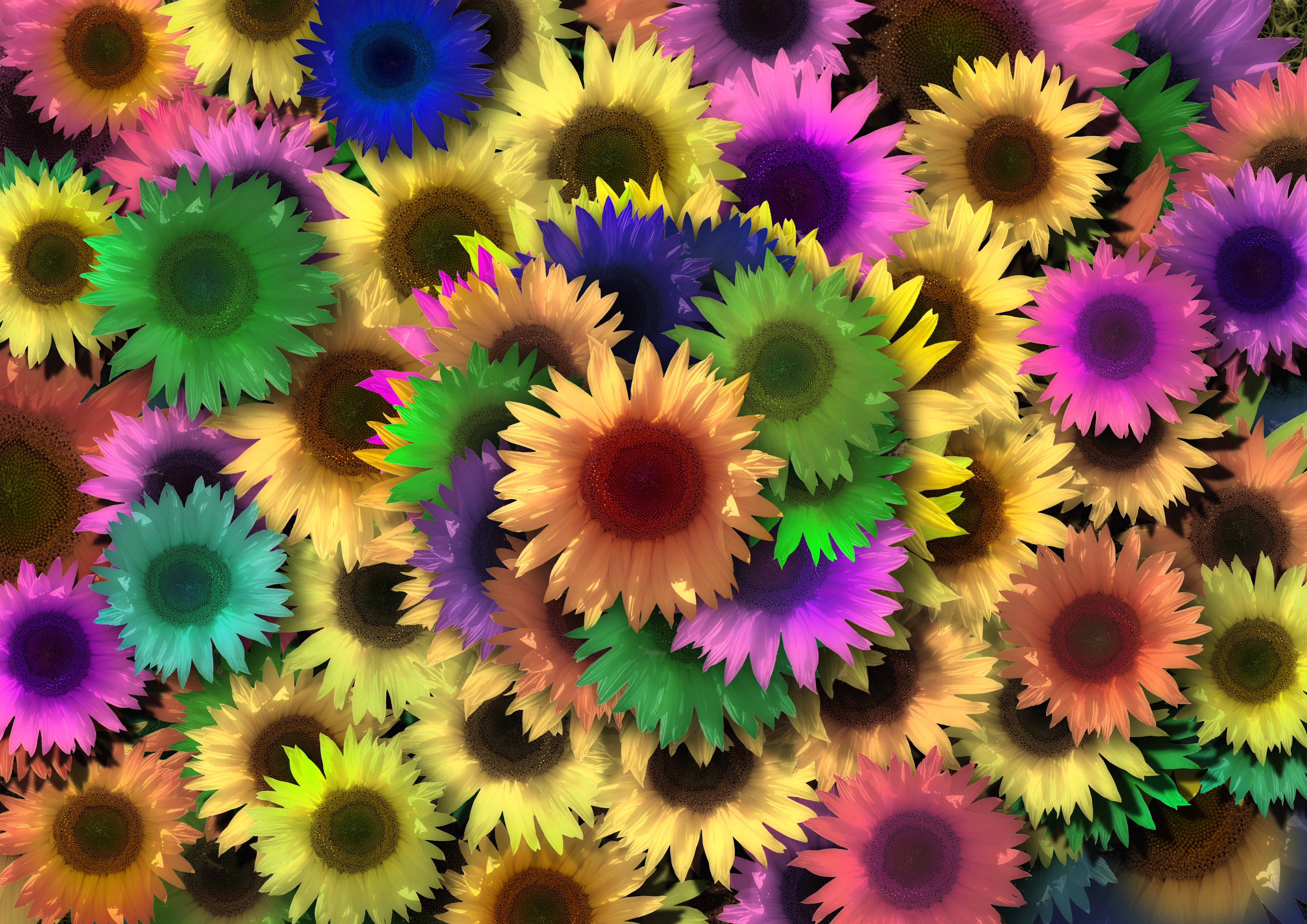 no people, petal, colorful, plant, high angle view, close-up, flower head, abstract, background, fragility, yellow, popart, full frame, vulnerability, variation, HD Wallpaper