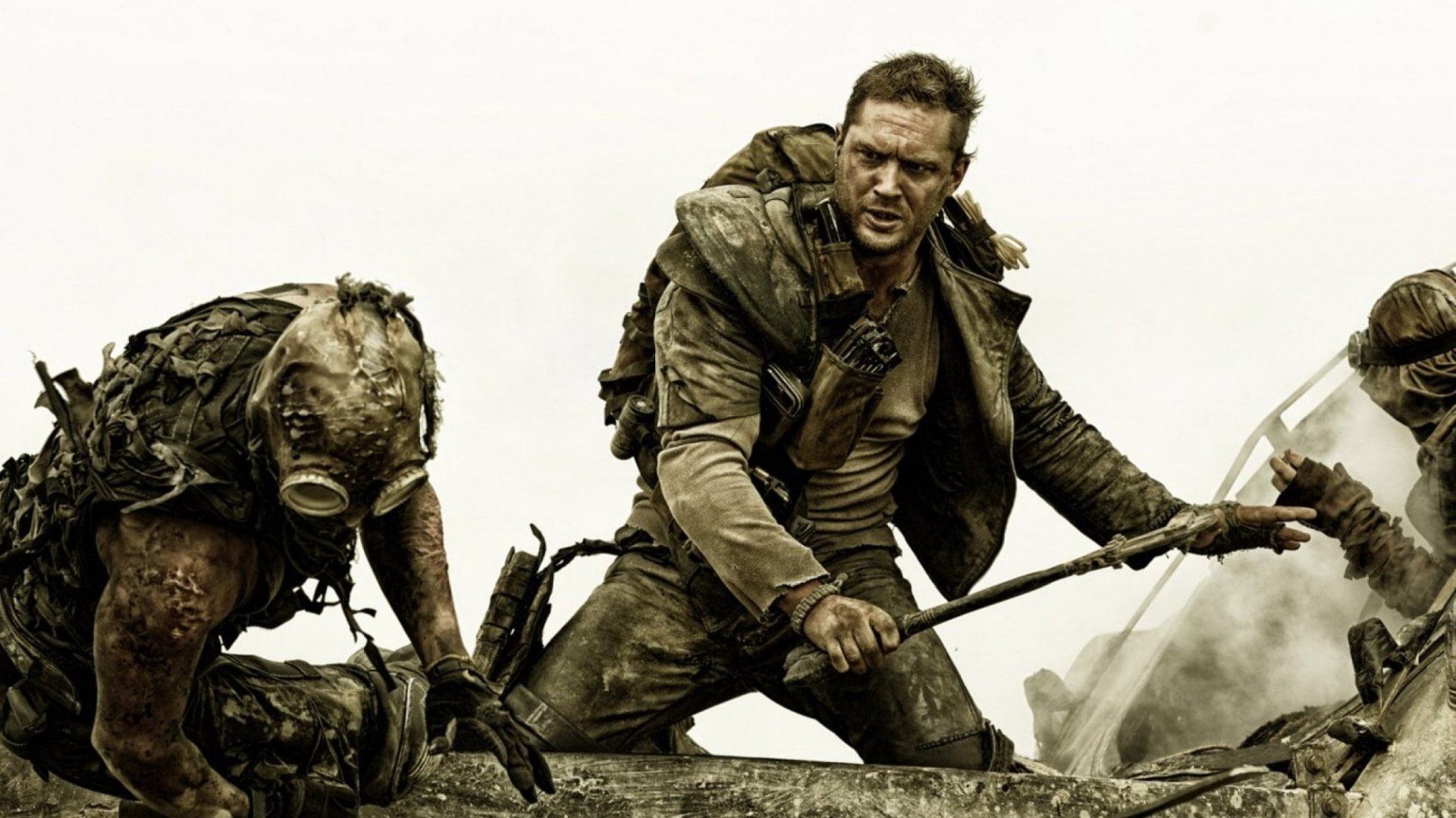 men, 1080P, army soldier, Mad Max: Fury Road, mammal, domestic, ape, Max Rockatansky, gun, people, horseback riding, weapon, domestic animals, adult, riding, HD Wallpaper