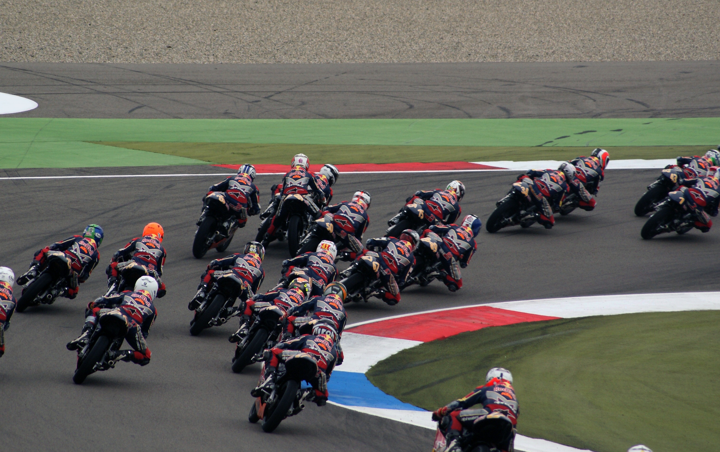 outdoors, track and field, compete, victory, rider, bike, men, race, motor racing track, group of people, sports helmet, crowd, adrenalin, mode of transportation, HD Wallpaper