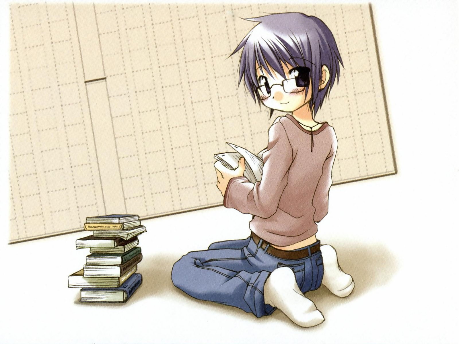 hidamari, sketch, hidmari, sae, meganekko, 720P, HD Wallpaper