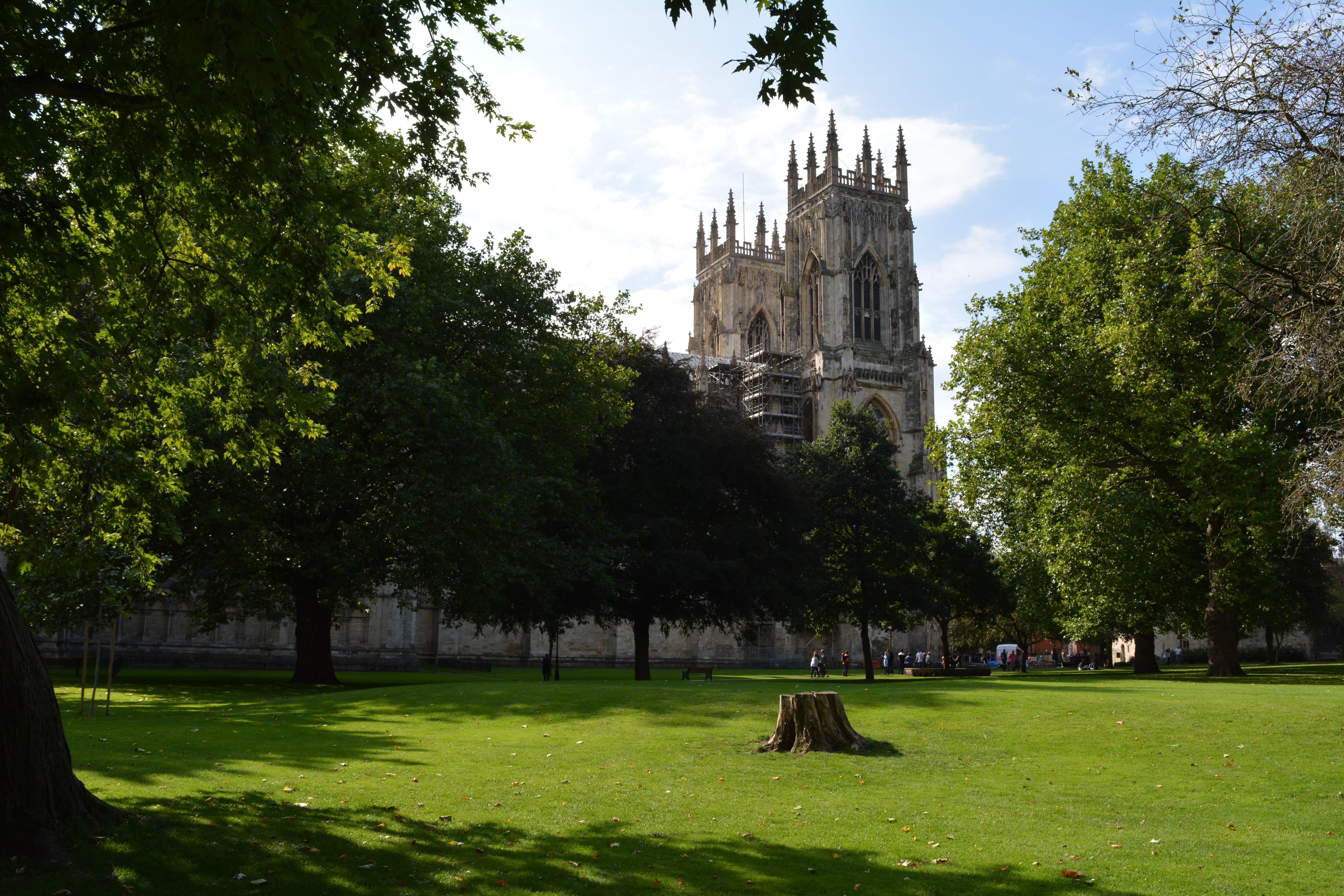 gothic, york, sky, historical, outdoors, north yorkshire, building exterior, place of worship, plant, gothic english, york minster, architecture, nature, HD Wallpaper
