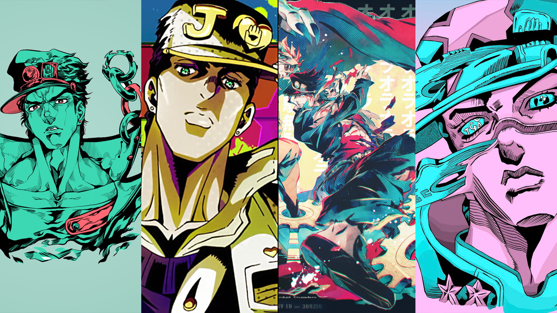 anime, Jotaro Kujo, 1080P, JoJos Bizarre Adventure, Jojos, HD Wallpaper