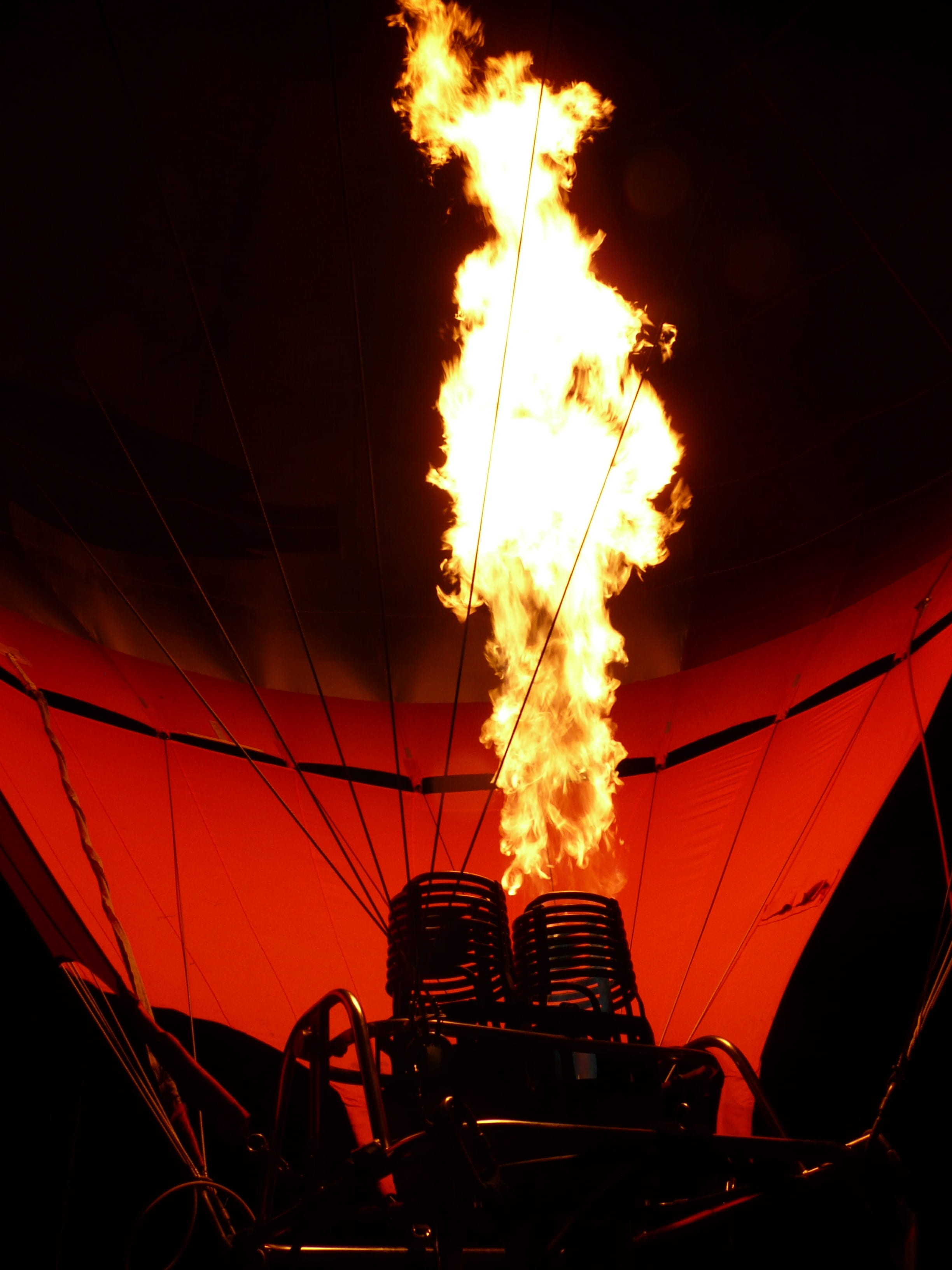 motion, heat, light, hot air, night, glow, transportation, heat - temperature, mode of transportation, drive, nature, hot air balloon, outdoors, low angle view, Phone HD Wallpaper