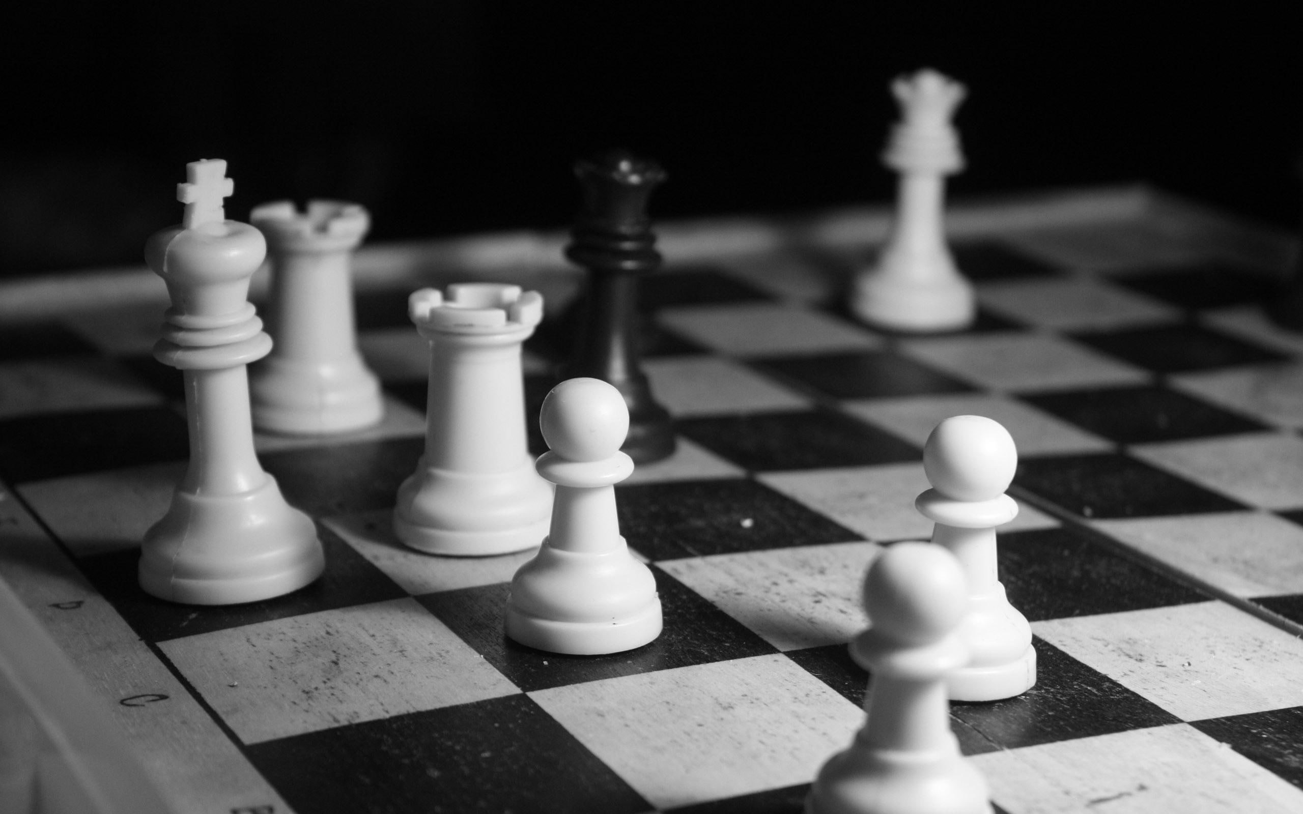 set, 2560x1600, board, chess, 2K, white, black, photography, HD Wallpaper