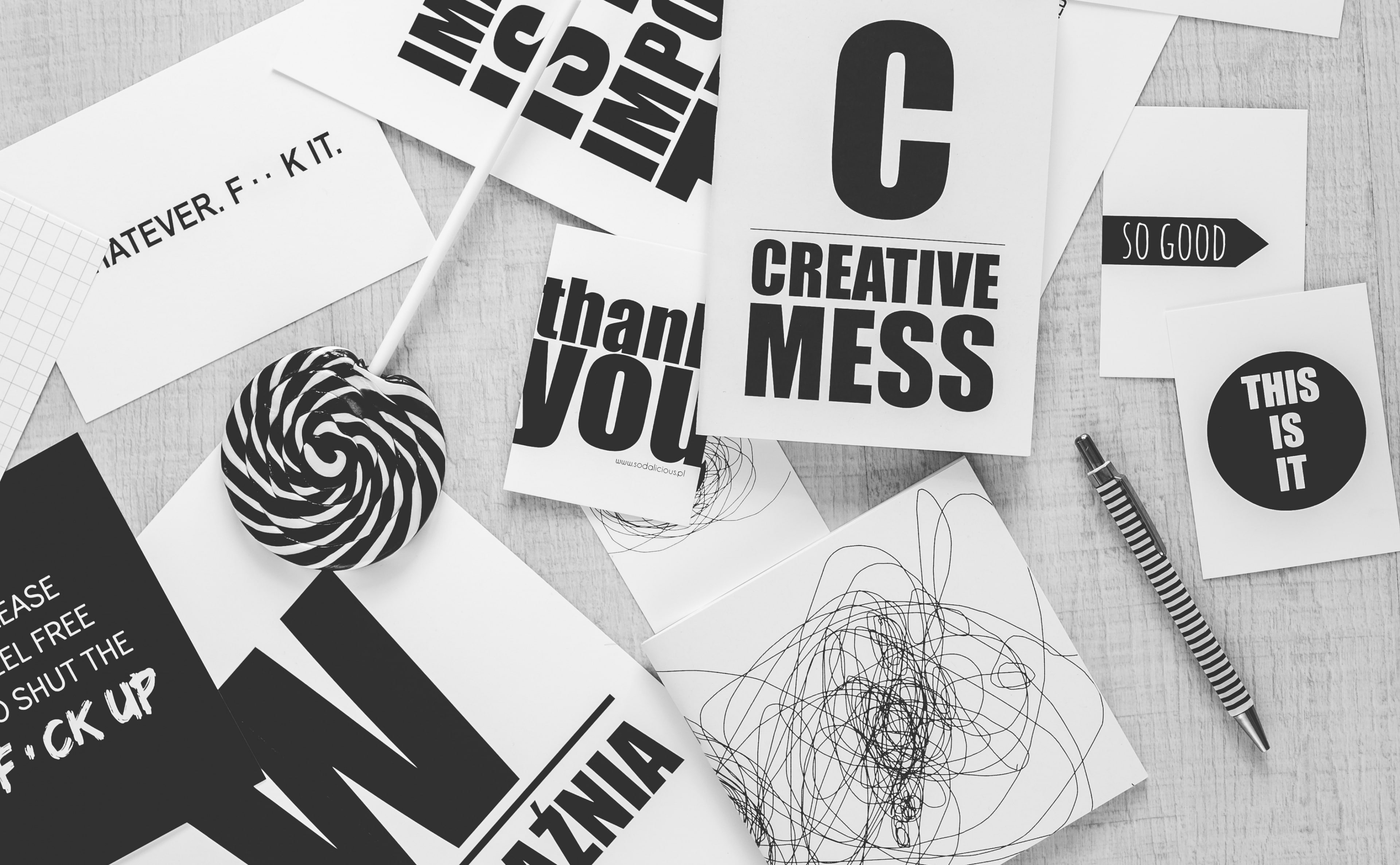sentence, art and craft, variation, message, White, mess, Thinking, paper, Aero, 4K, high angle view, choice, indoors, communication, black and white, HD Wallpaper