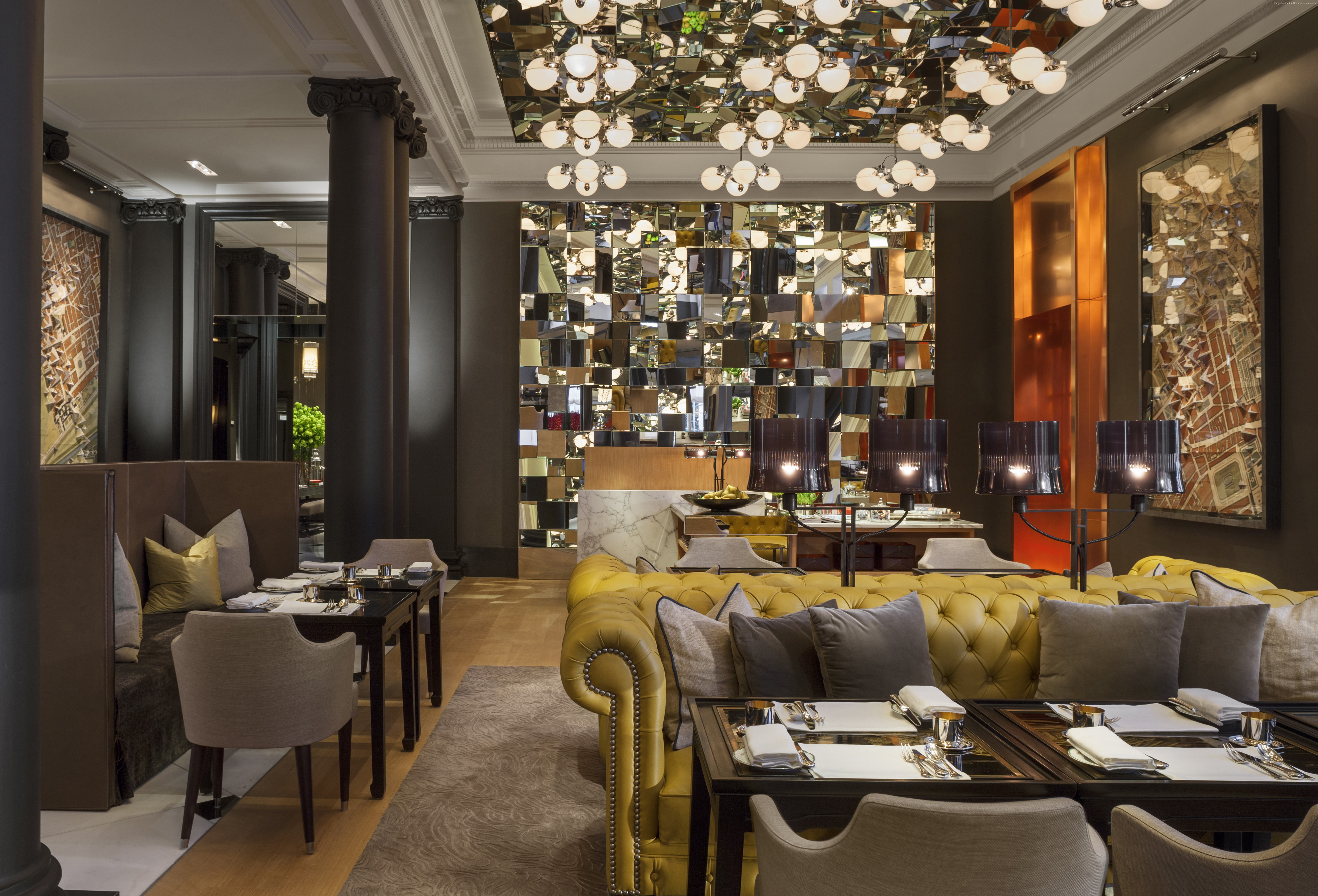 luxury, business, ceiling, table, no people, wealth, setting, chair, lighting equipment, restaurant, architecture, 5K, Rosewood, seat, resort, built structure, HD Wallpaper