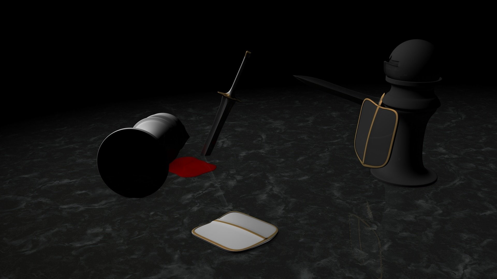 1080P, Chess, 3D Art, Artistic, 3D, CGI, Abstract, HD Wallpaper