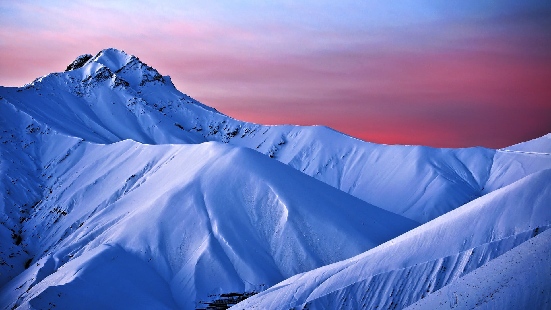 cold temperature, bed, environment, 1080P, snowcapped mountain, dramatic sky, sheet, ice, frozen, mountain range, winter, tranquility, no people, nature, HD Wallpaper