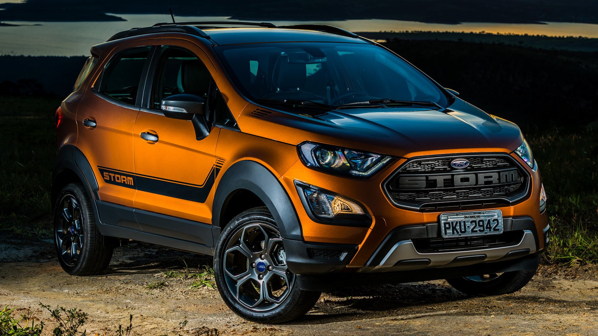 Ford, SUV, Ford EcoSport Storm, Crossover Car, Brown Car, 1080P, Car, Subcompact Car, HD Wallpaper