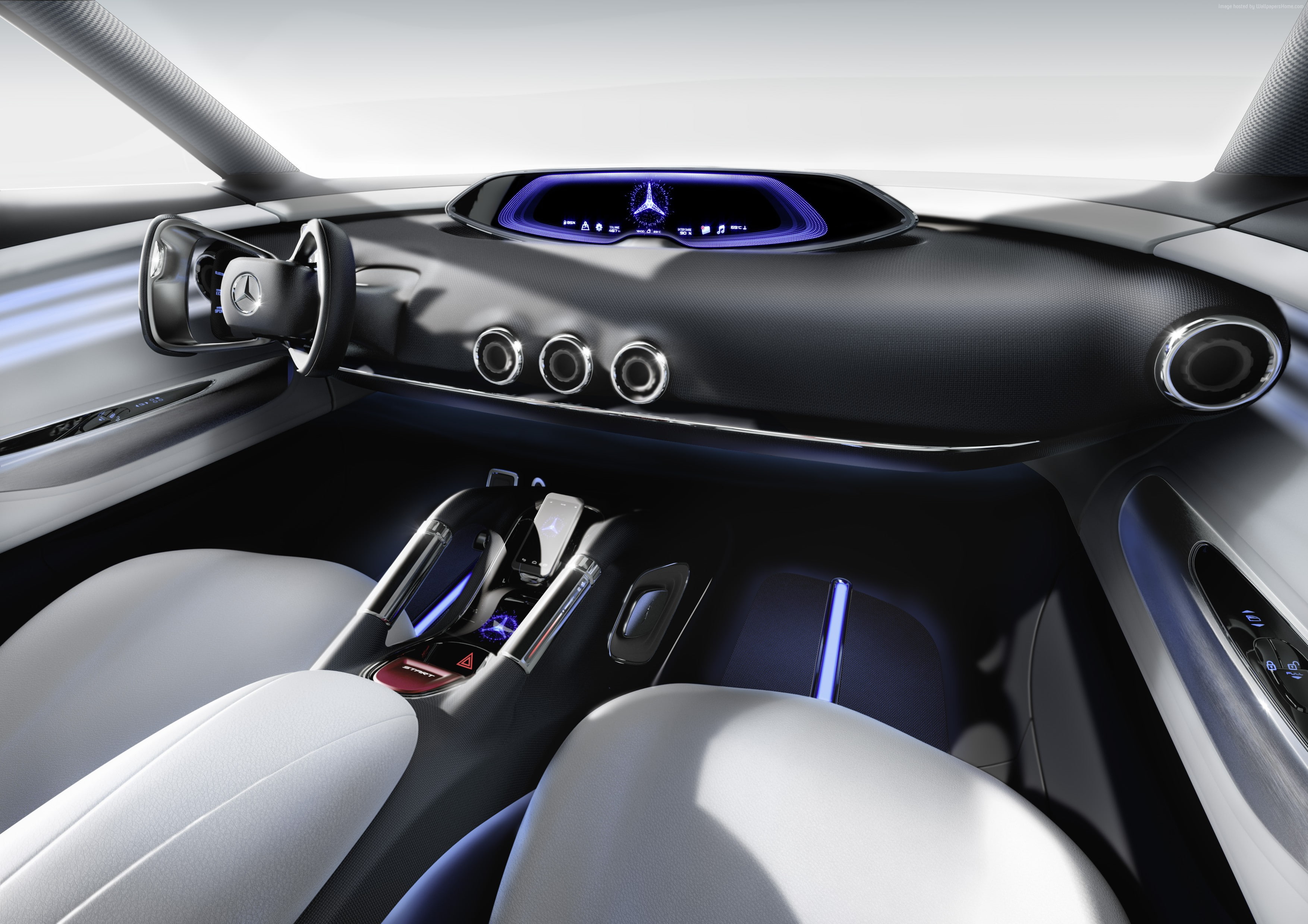 luxury cars, Mercedes-Benz Vision G-Code, 2K, concept, supercar, hydrogen, hybrid, interior, Mercedes, ecosafe, SUV, HD Wallpaper