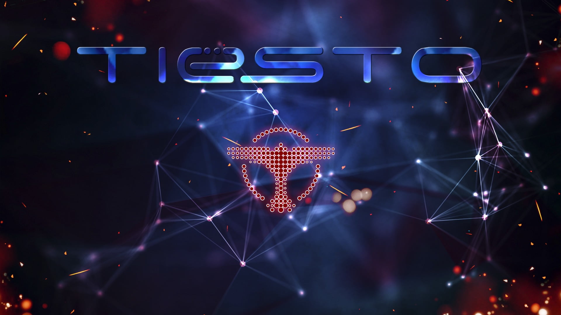 positive emotion, holiday - event, Tiesto, celebration, digital art, nightlife, illuminated, multi colored, lighting equipment, glowing, 1080P, christmas, HD Wallpaper