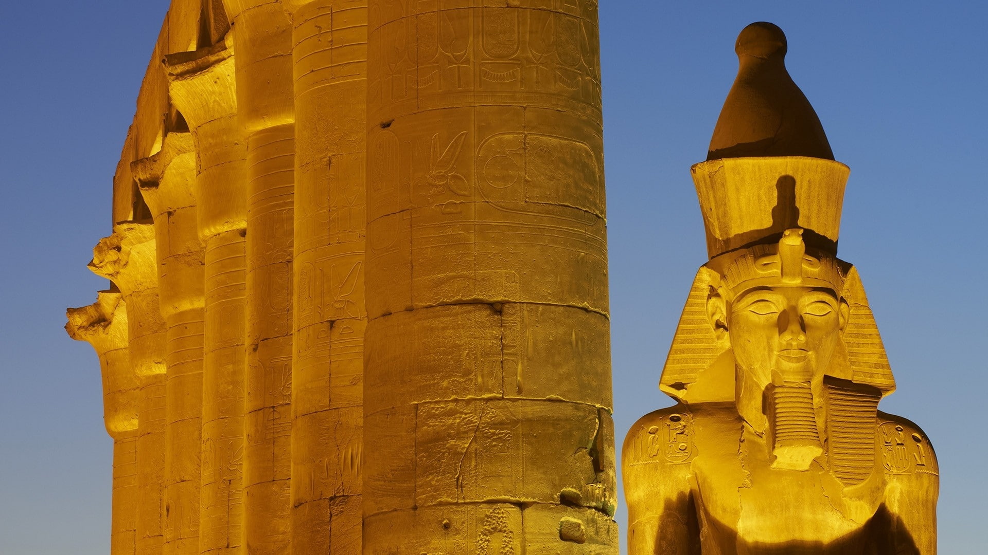 egypt, africa, 1080P, arabian, ramesses, cartouches, statues, arabic, tanis, kings, arab, HD Wallpaper