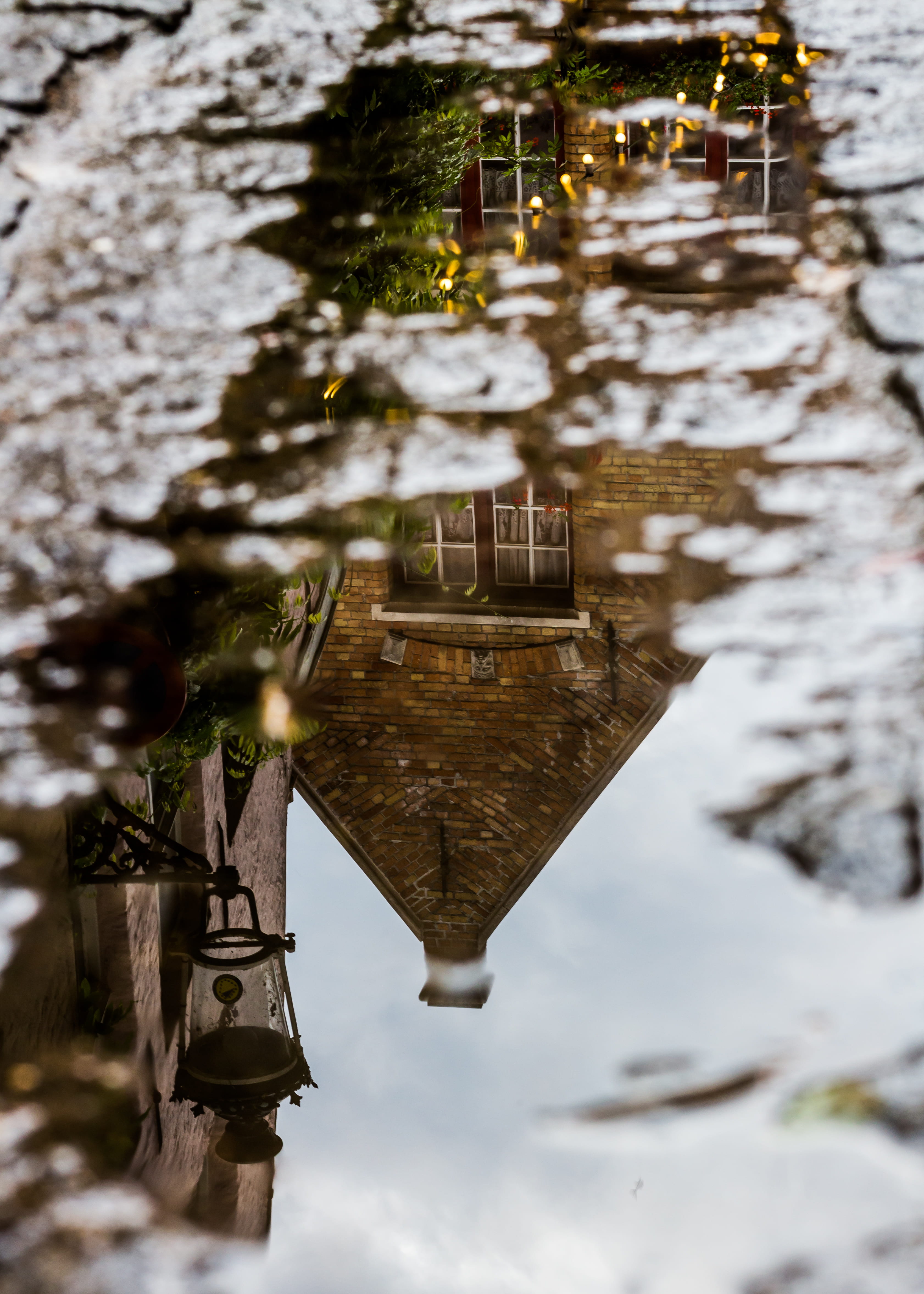 day, nature, street, trip, selective focus, built structure, outdoors, focus on foreground, cold temperature, high angle view, daytime, architecture, after the rain, Phone HD Wallpaper