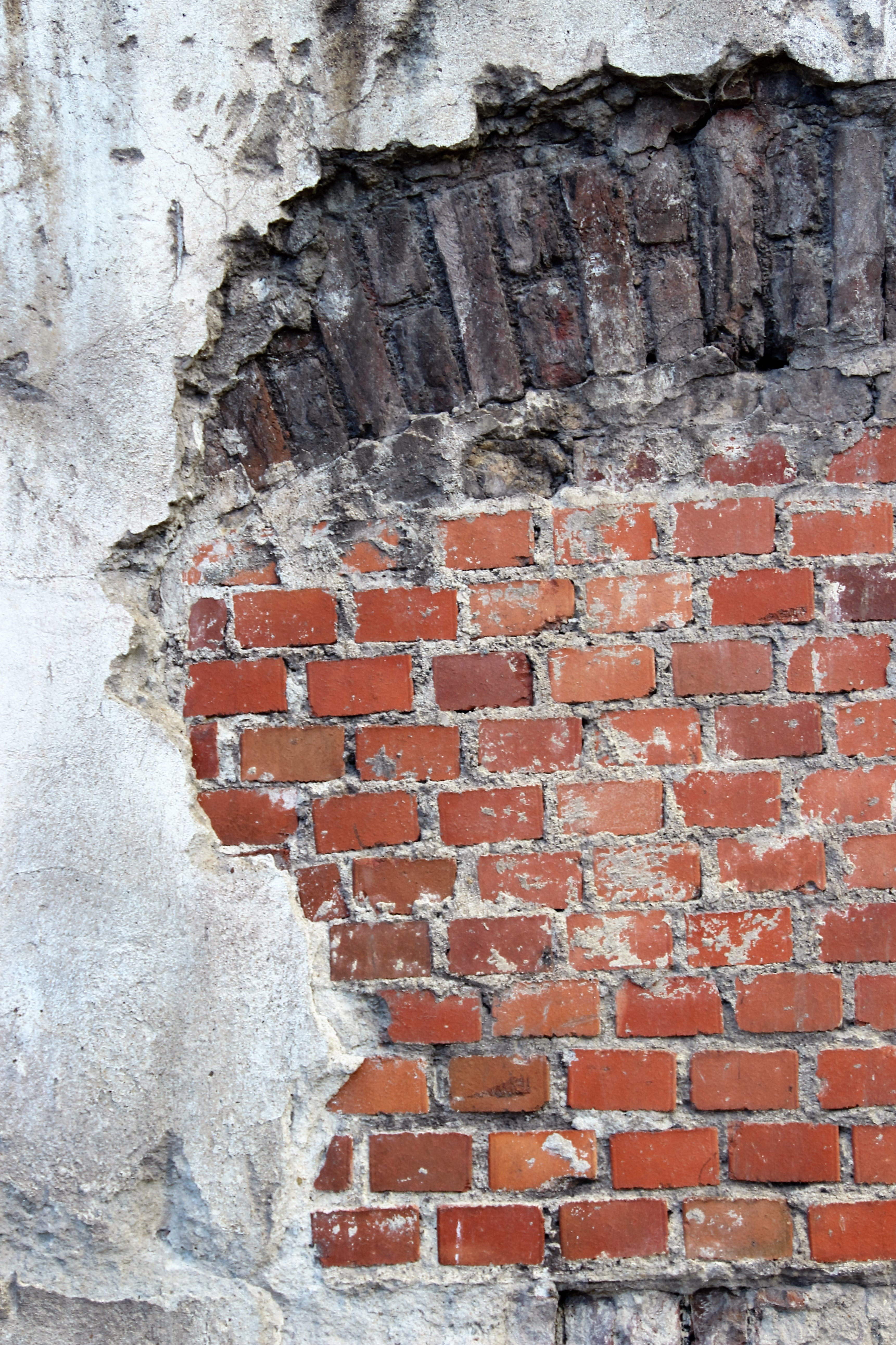backgrounds, outdoors, damaged, day, 5K, brick wall, structure, background, no people, dirty, cracked, weathered, textured, pattern, photo, run-down, wall - building feature, Phone HD Wallpaper