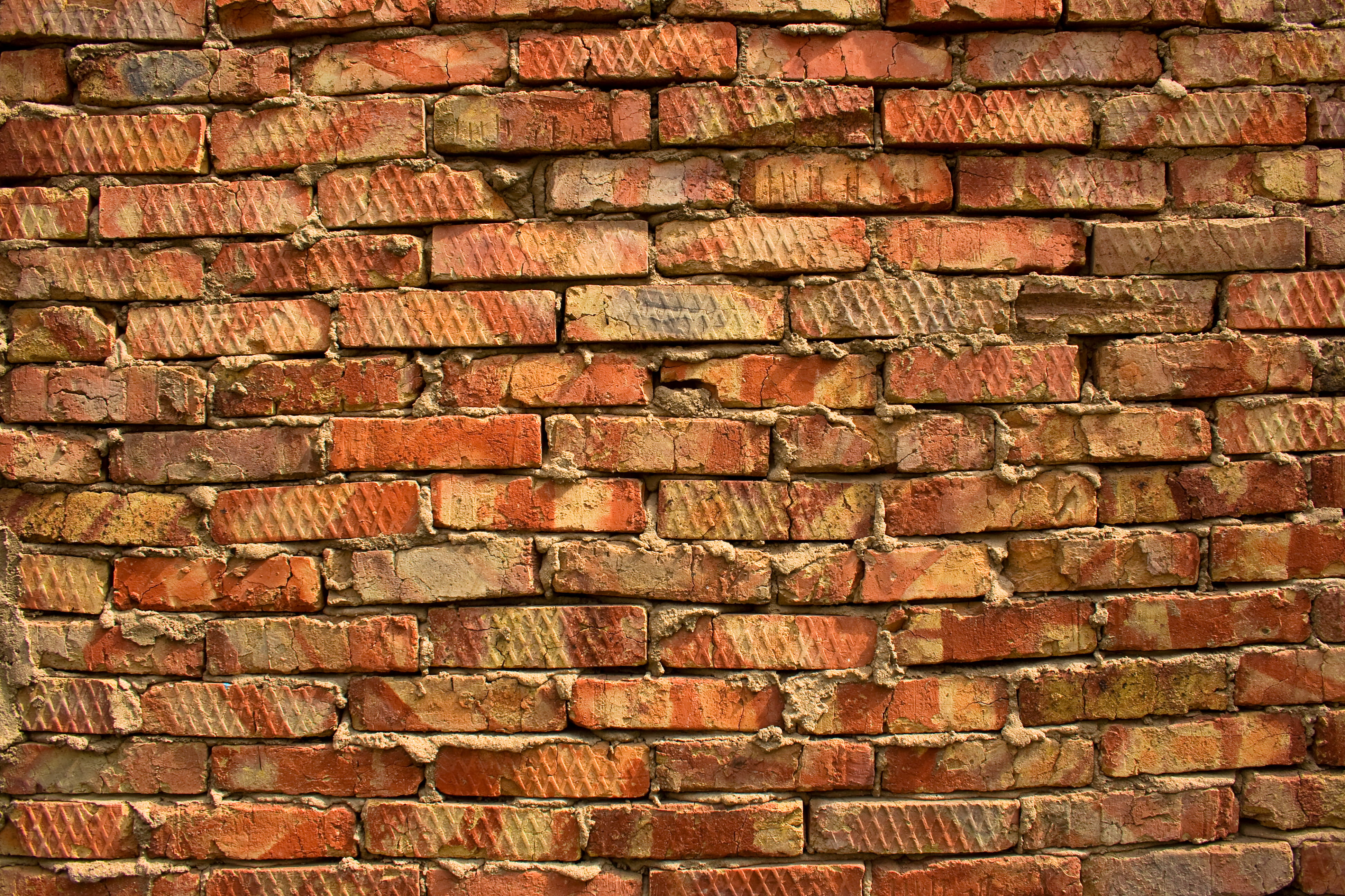 wall - building feature, pattern, blotch, arrangement, full frame, brick wall, outdoors, tilable, bricks, building, in a row, patterns, surface, HD Wallpaper