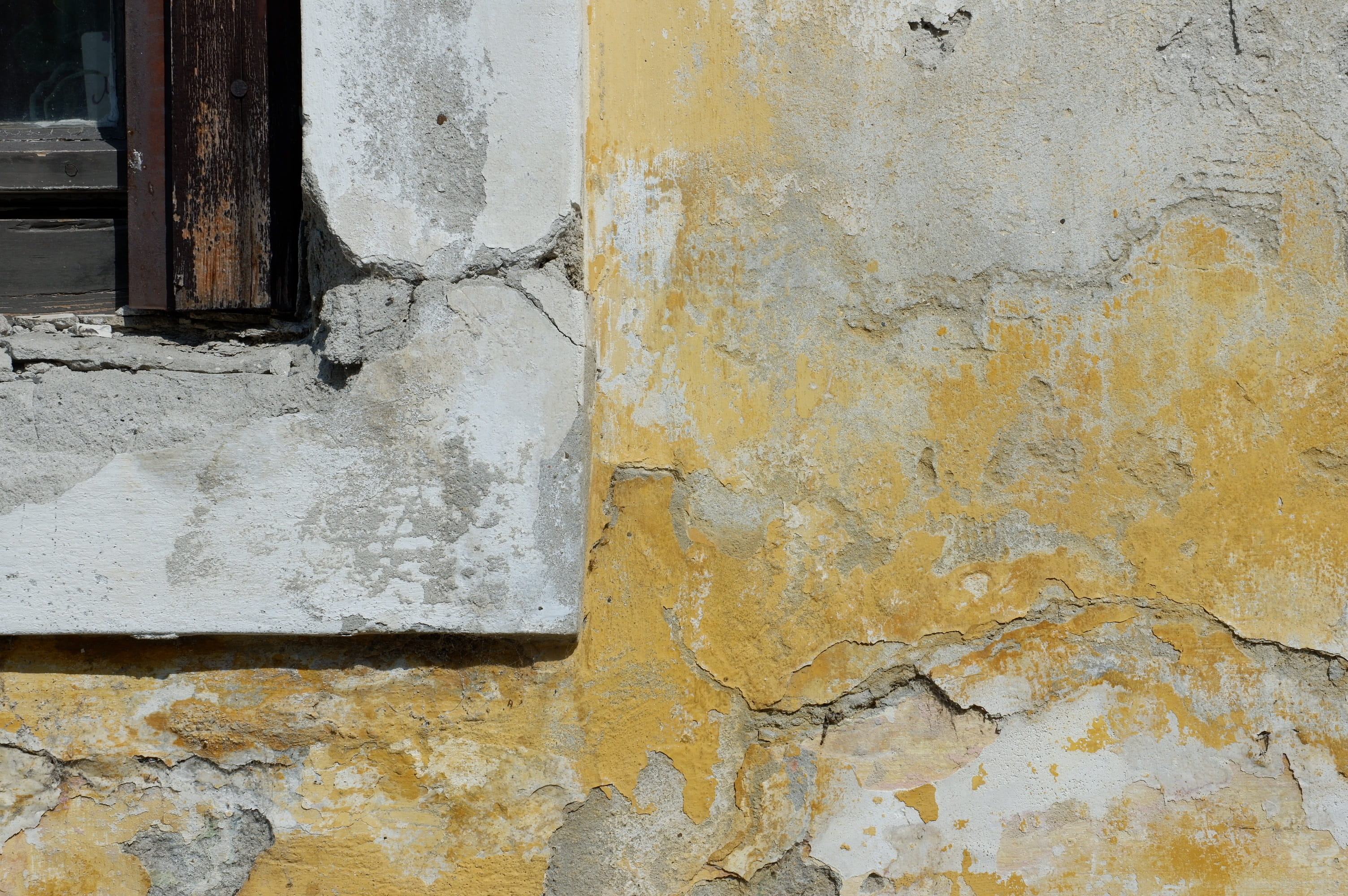 patina, weathered, damaged, wall - building feature, deterioration, old, restore, day, hungary, full frame, peeling off, ocher, rough, bad condition, architecture, HD Wallpaper
