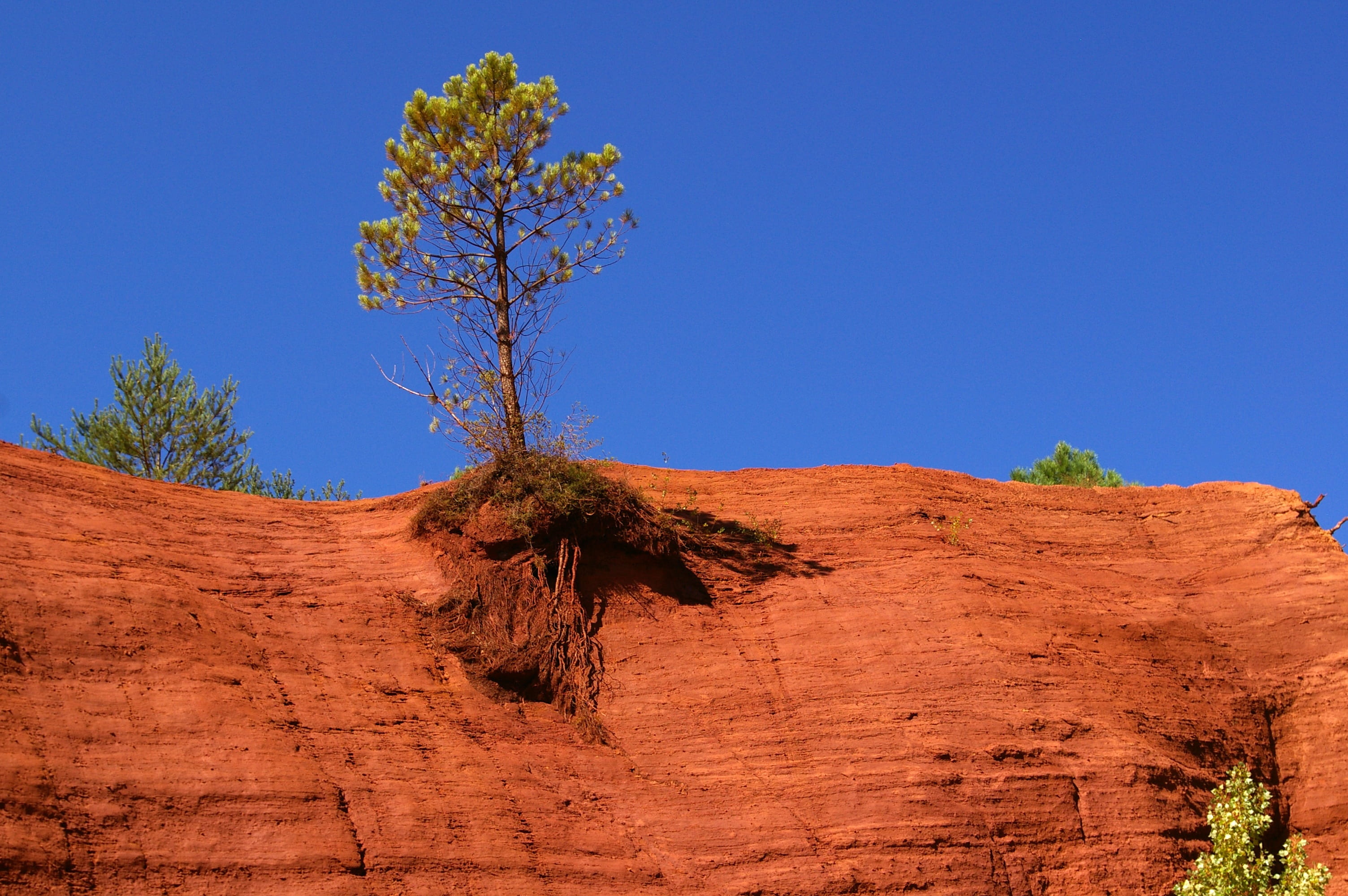 outdoors, arid climate, non-urban scene, tranquil scene, colorado, Provence, desert, no people, Vaucluse, landscape, blue, roussillon, nature, day, scenics - nature, HD Wallpaper