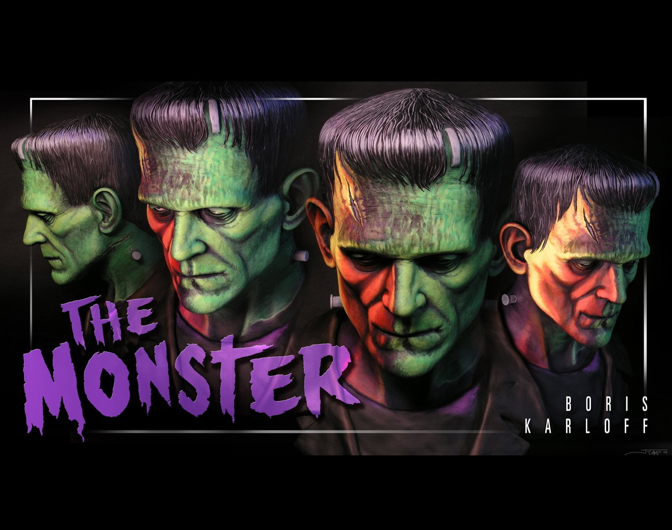 front view, male likeness, Halloween, creativity, green color, choice, art and craft, side by side, store, indoors, multi colored, Horror, close-up, 720P, HD Wallpaper