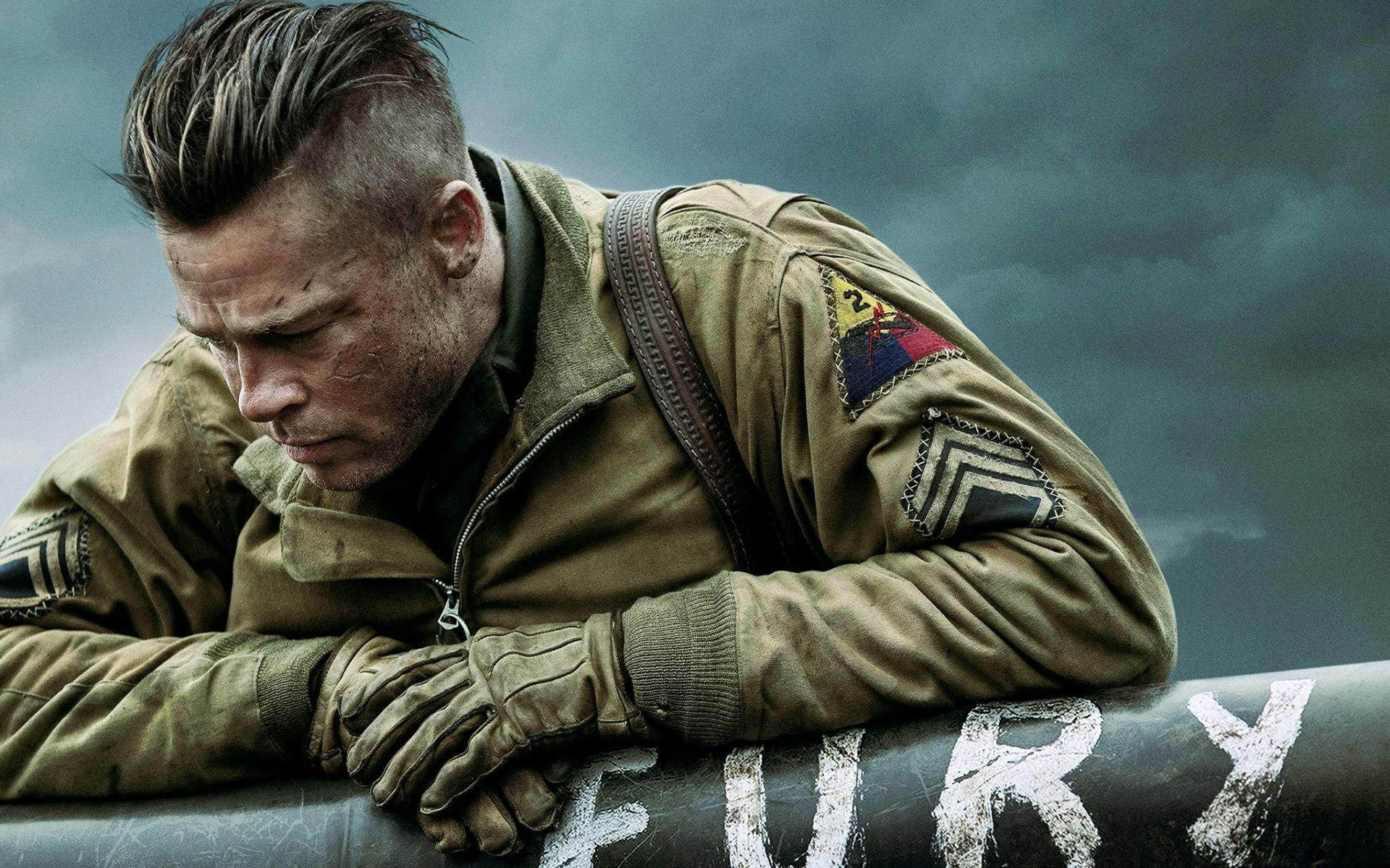 movies, fury, hollywood, pitt, hollywood movies, 1080P, 2014, brad, HD Wallpaper