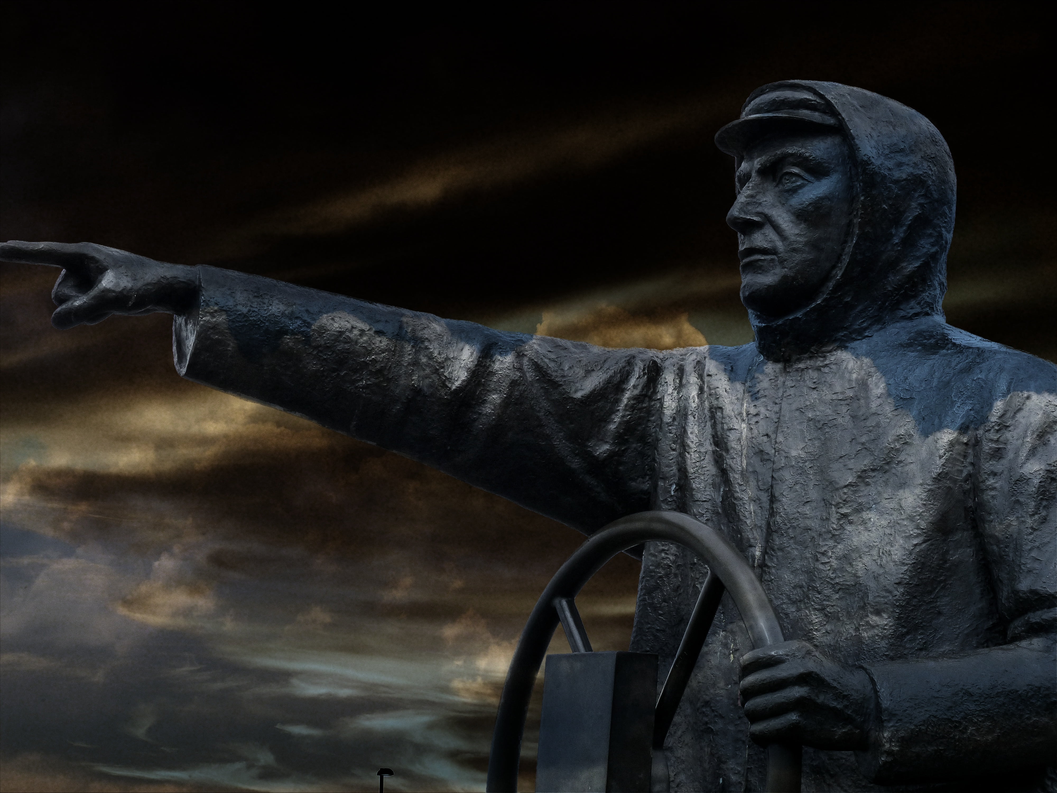 clothing, transportation, statue, no people, metal, canada, artwork, fishermen, military, style, nature, dark sky, historic, british columbia, fishing, HD Wallpaper