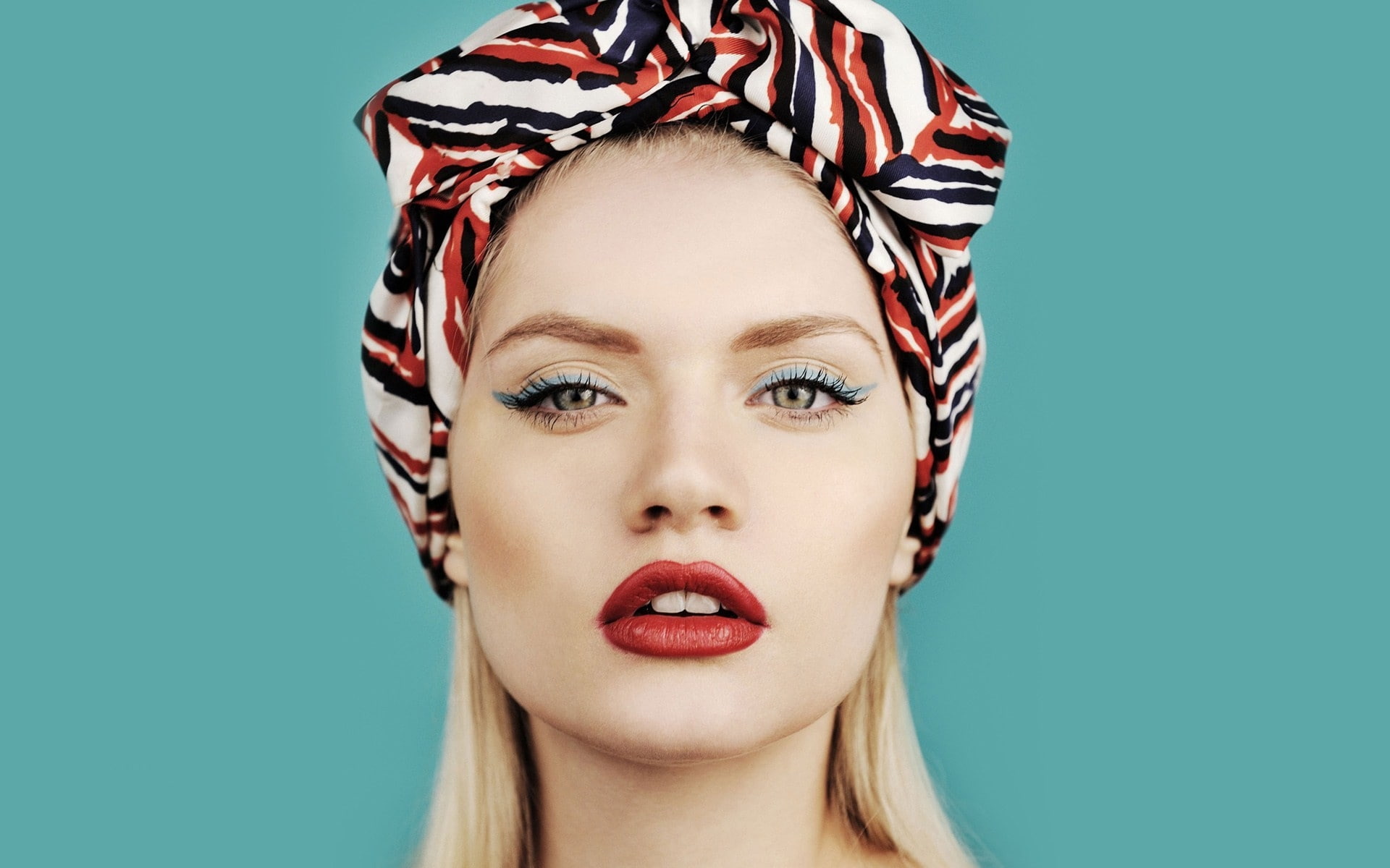 1080P, Lipstick, Martina Dimitrova, Face, Models, Blonde, Model, HD Wallpaper