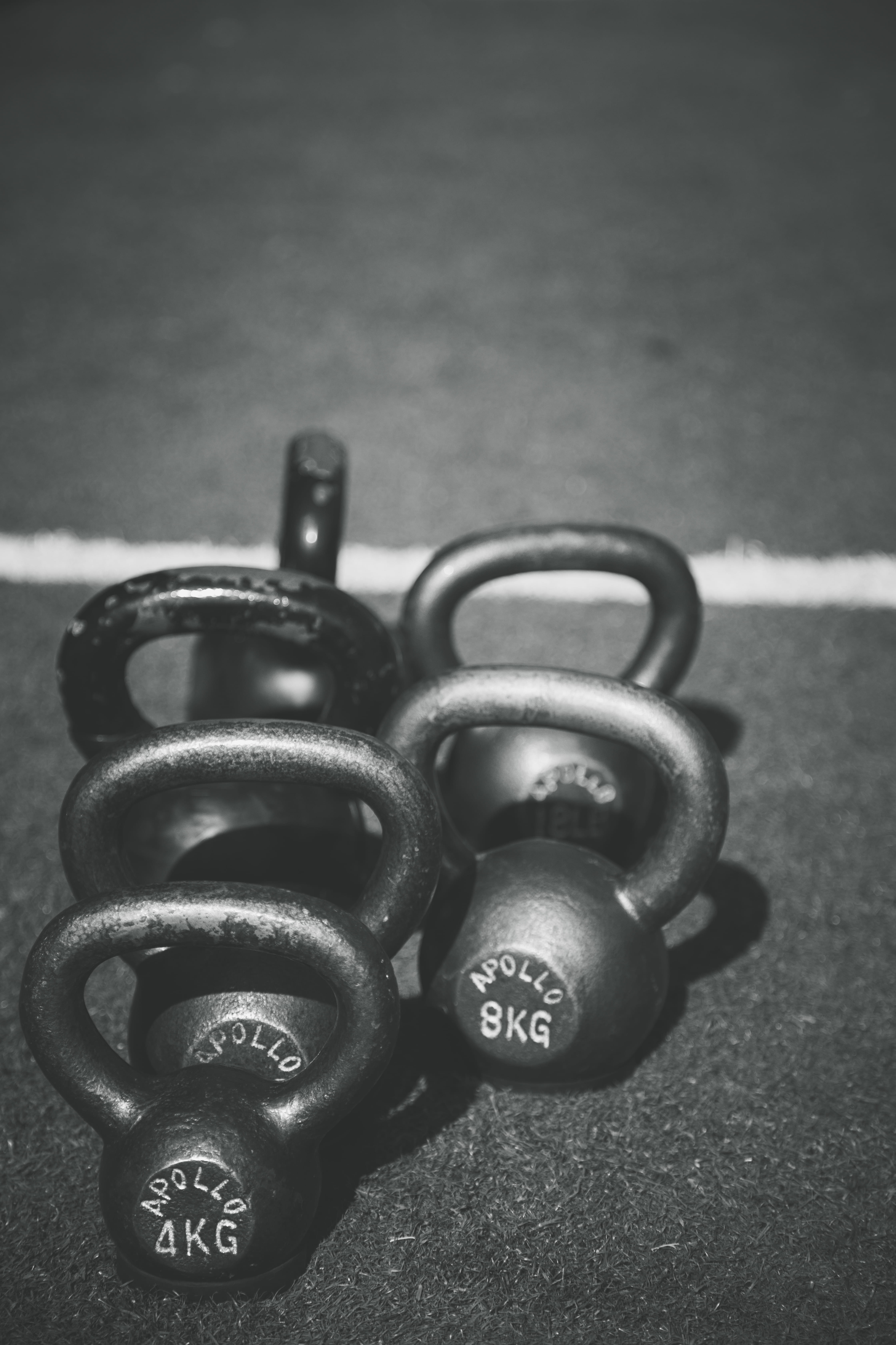 exercise, weights, pattern, communication, large group of objects, 5K, kettle bell, steel, metal, weight training, indoors, dumb bell, jewelry, selective focus, Phone HD Wallpaper