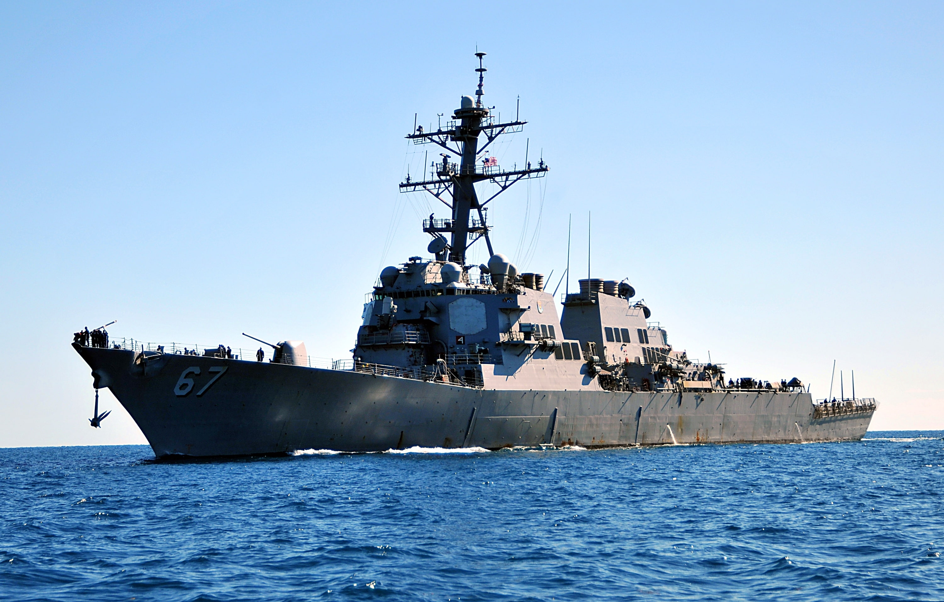 sea, destroyer URO, US NAVY, (DDG-67), USS Cole, 2K, squadron, type " Arleigh Burke", HD Wallpaper