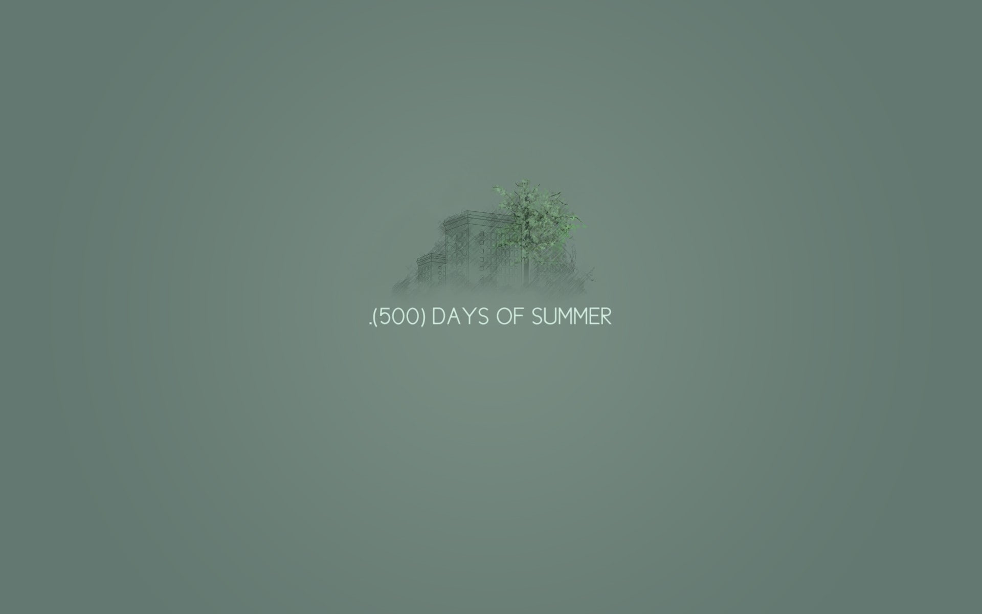 1080P, minimalism, simple background, movies, 500 Days of Summer, HD Wallpaper