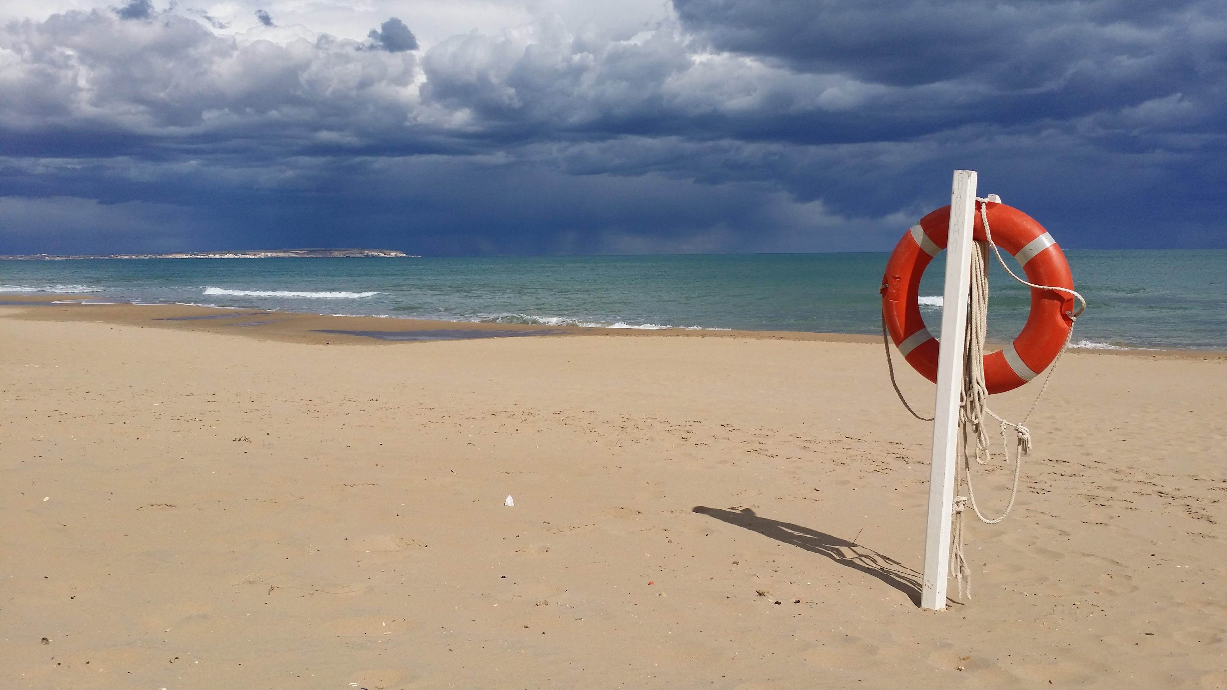 water, ease, nature, motion, sand, 4K, scenics - nature, no people, ocean, holiday, santapola, summer, beauty in nature, sun, beach, alicante, sea, mediterranean, HD Wallpaper