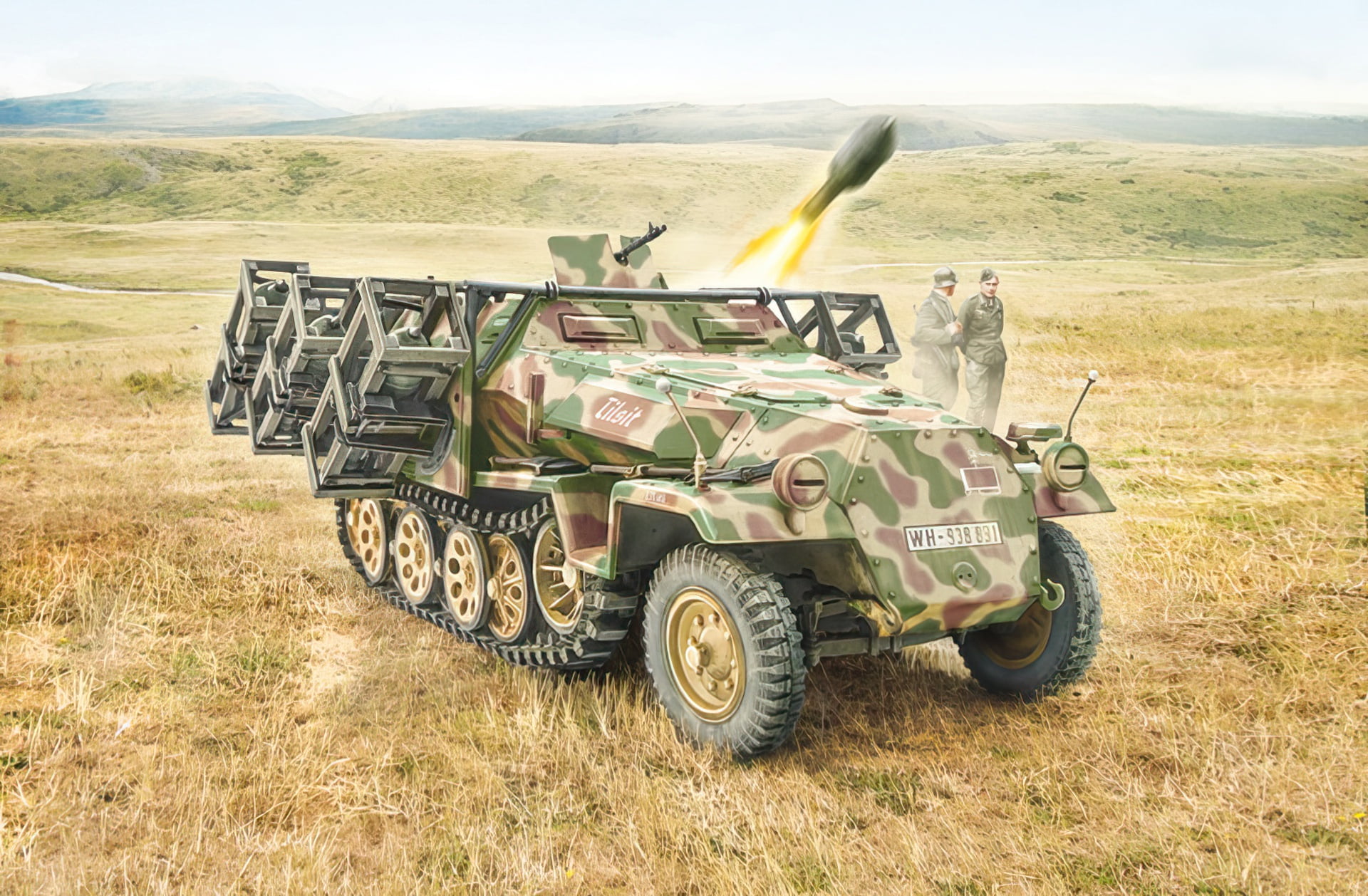 ww2, war, art, 1080P, tank, Sd. Kfz. 251, HD Wallpaper