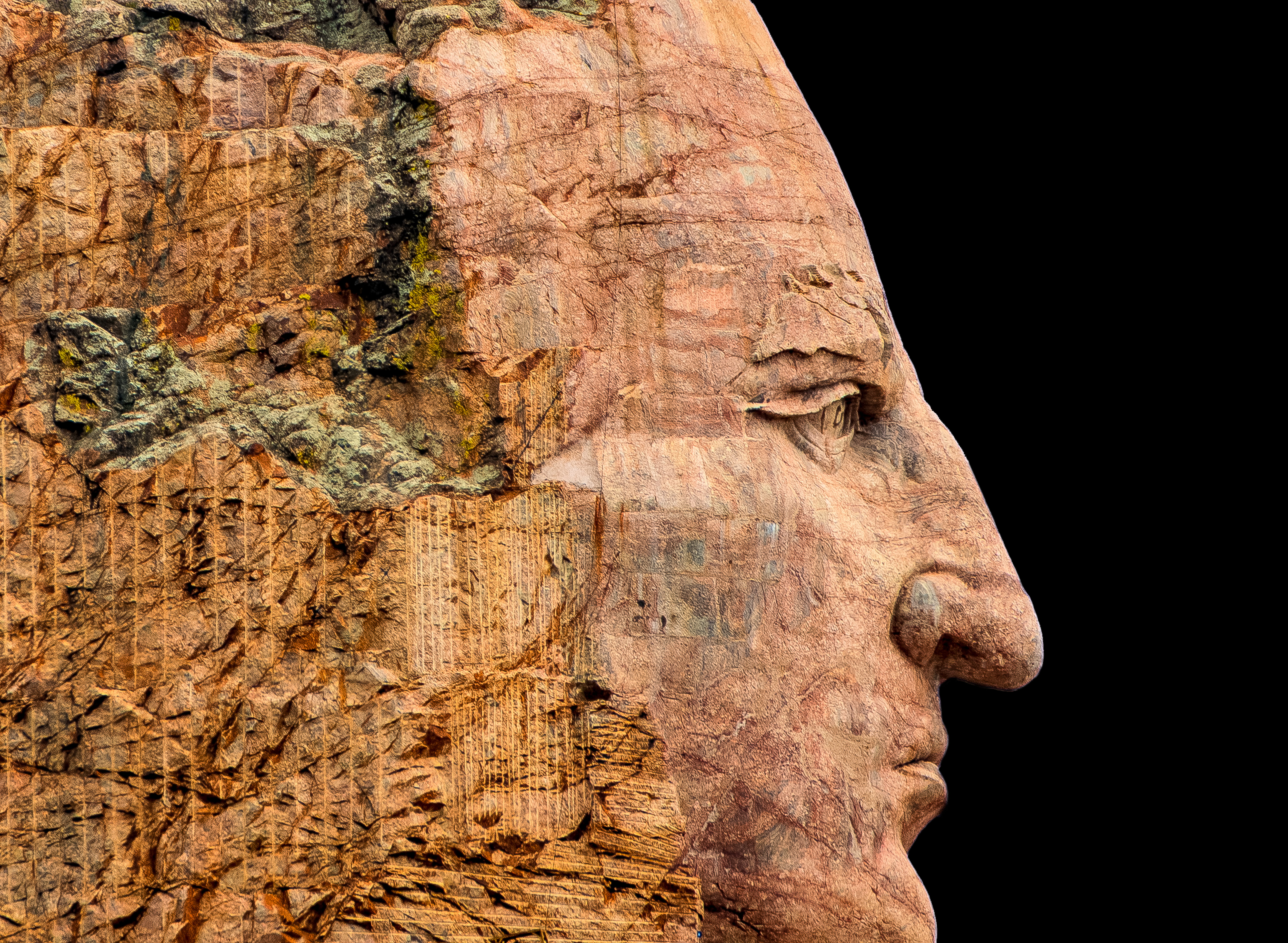 craft, male likeness, creativity, ancient civilization, worship, monument, cliff, 5K, brown, face, carving - craft product, lakota, oglala, architecture, HD Wallpaper