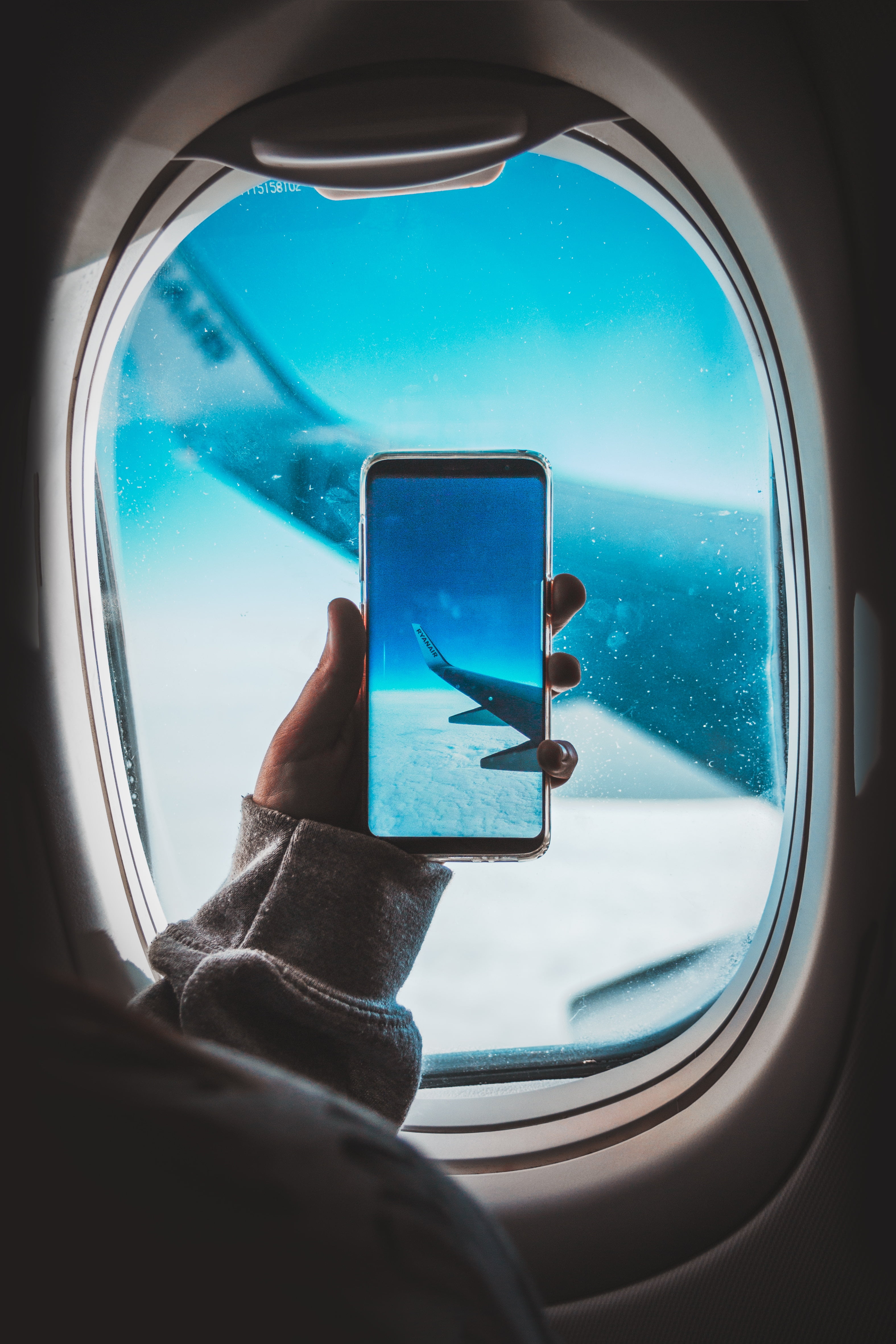 journey, smartphone, human body part, smart Phone, mobile Phone, looking Through Window, road, human Hand, hand, vehicle interior, speed, airplane, portable information device, Phone HD Wallpaper